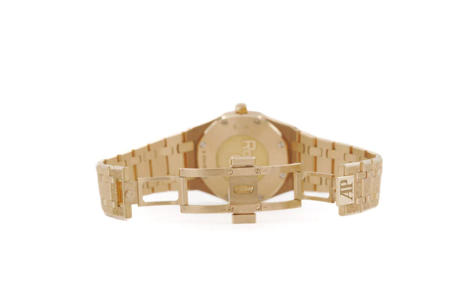 Audemars Piguet Royal Oak Quartz 67653OR.GG.1263OR.02 ROSE GOLD Frosted - Image 4