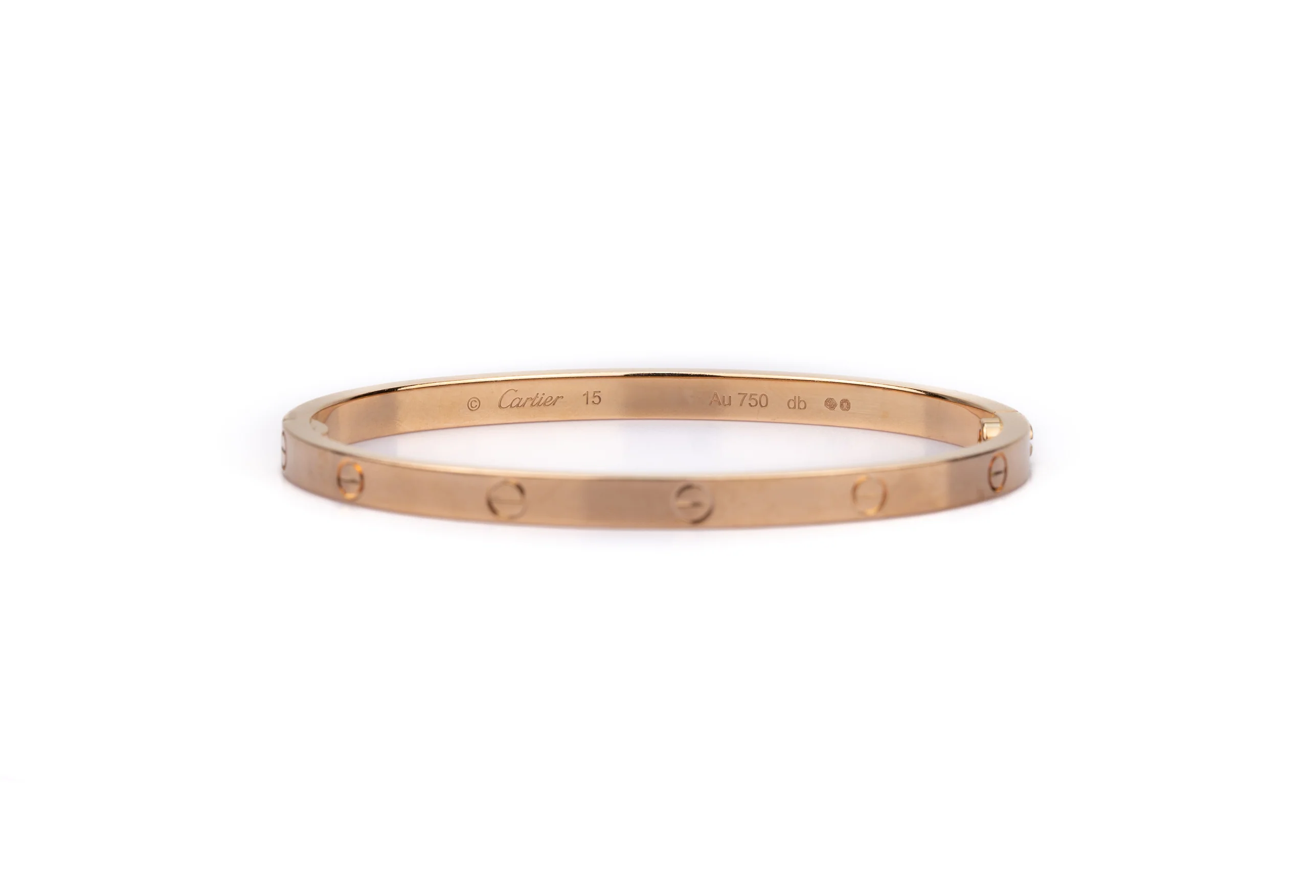 Cartier Love Classic Rose Gold Size 15 - Image 5