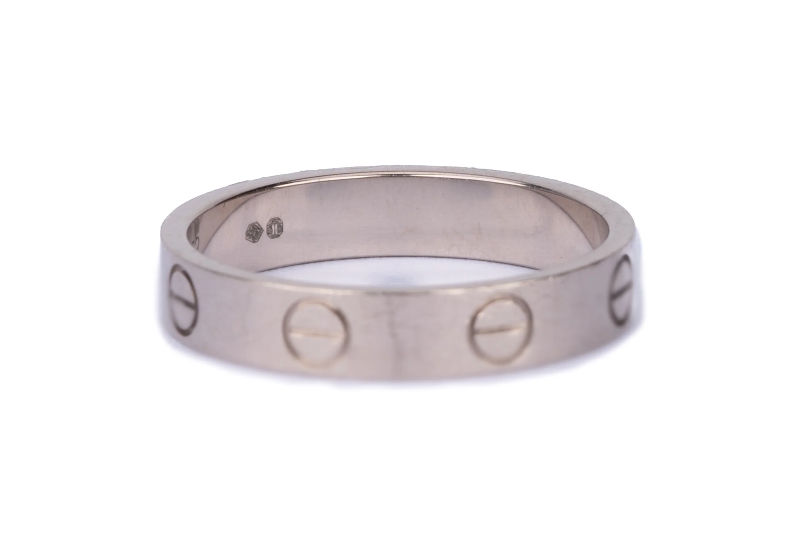 Cartier Love Classic White Gold Slim Ring - Image 4