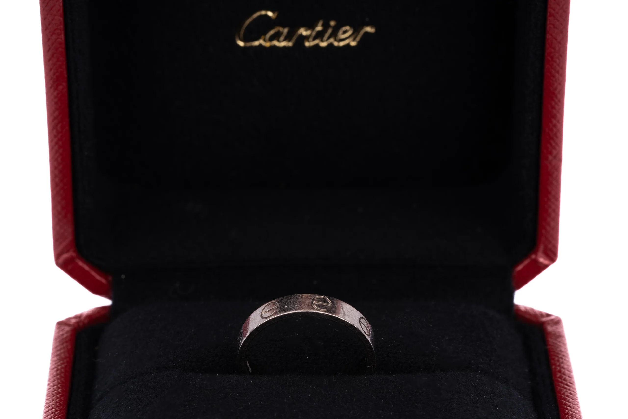 Cartier Love Classic White Gold Slim Ring - Image 5