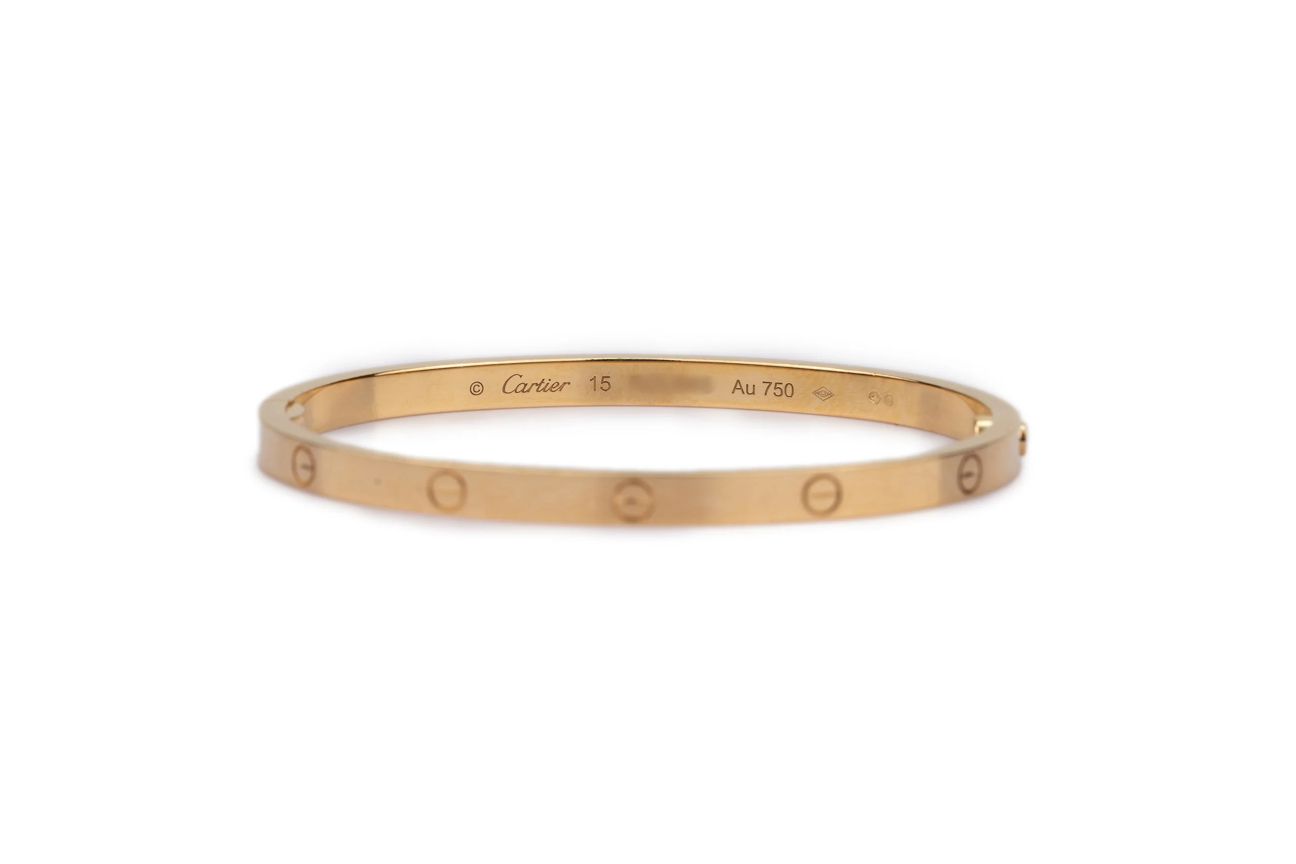 Cartier Love Classic Yellow Gold Size 15 - Image 3