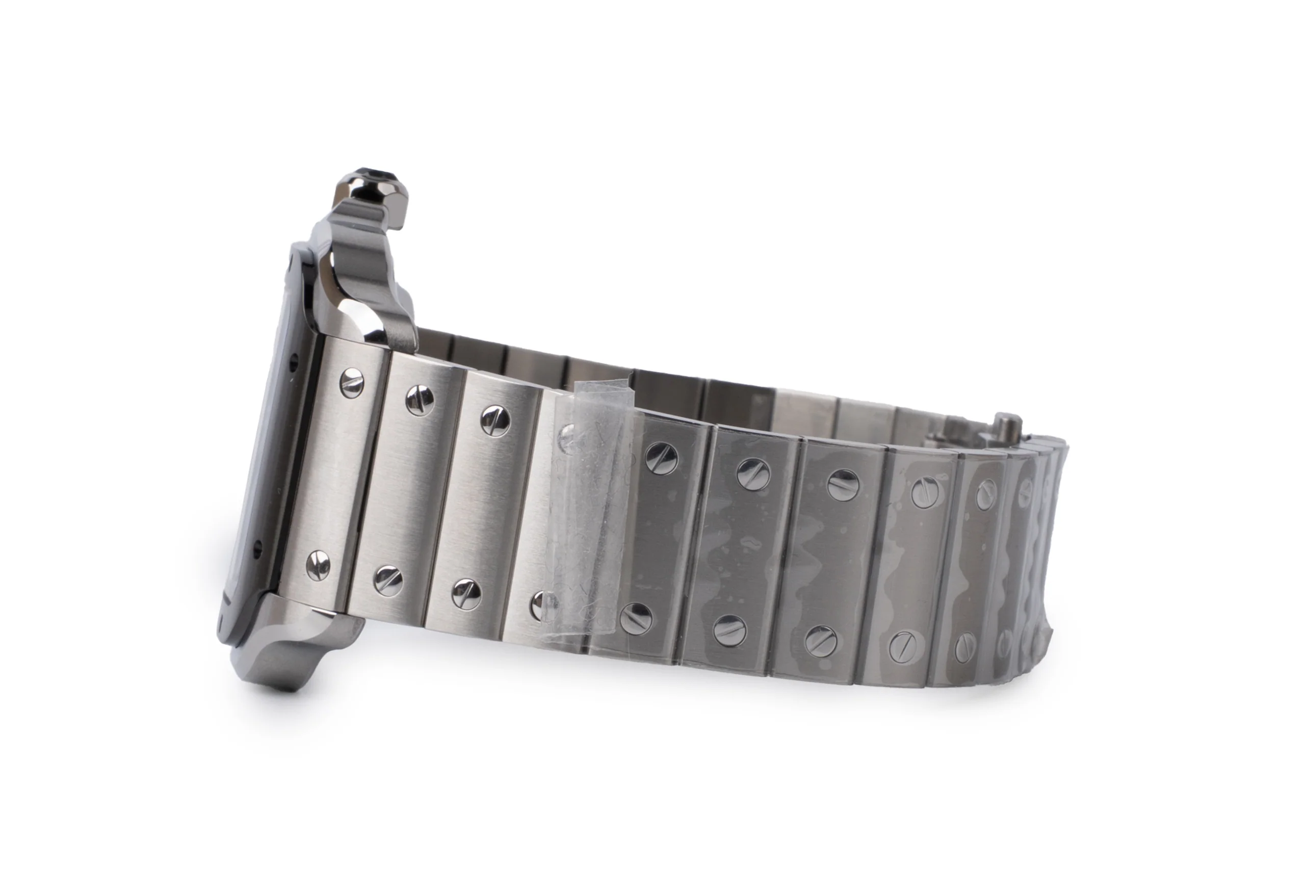 Cartier Santos Watch Steel Case & Bracelet	Adic Bezel - Image 2