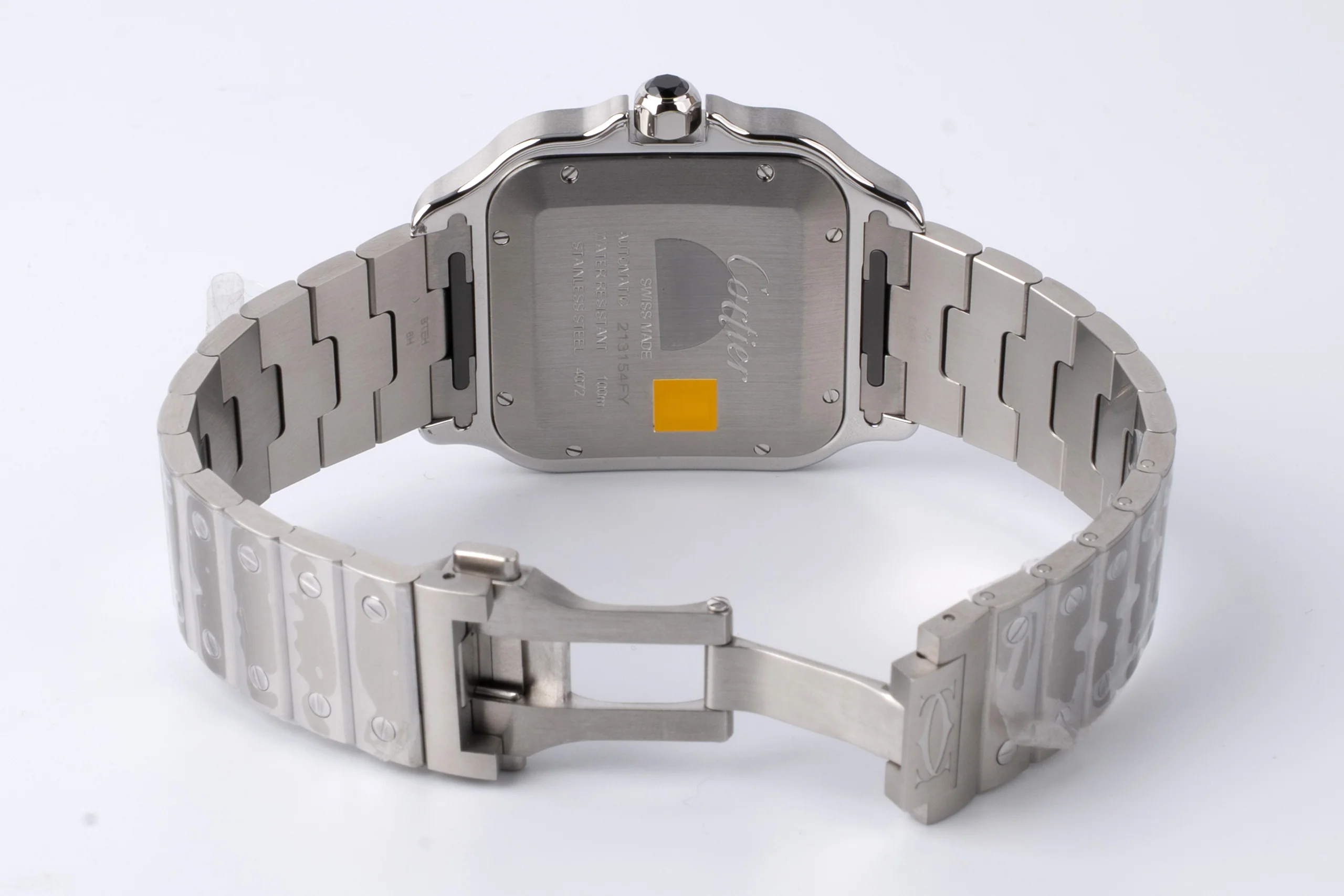 Cartier Santos Watch Steel Case & Bracelet	Adic Bezel - Image 6