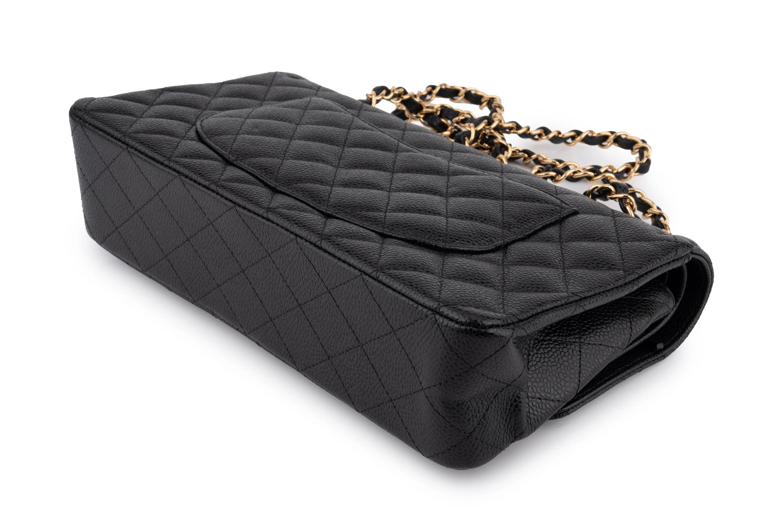 Chanel Classic Medium Double Flap	Caviar	Black	GHW - Image 11