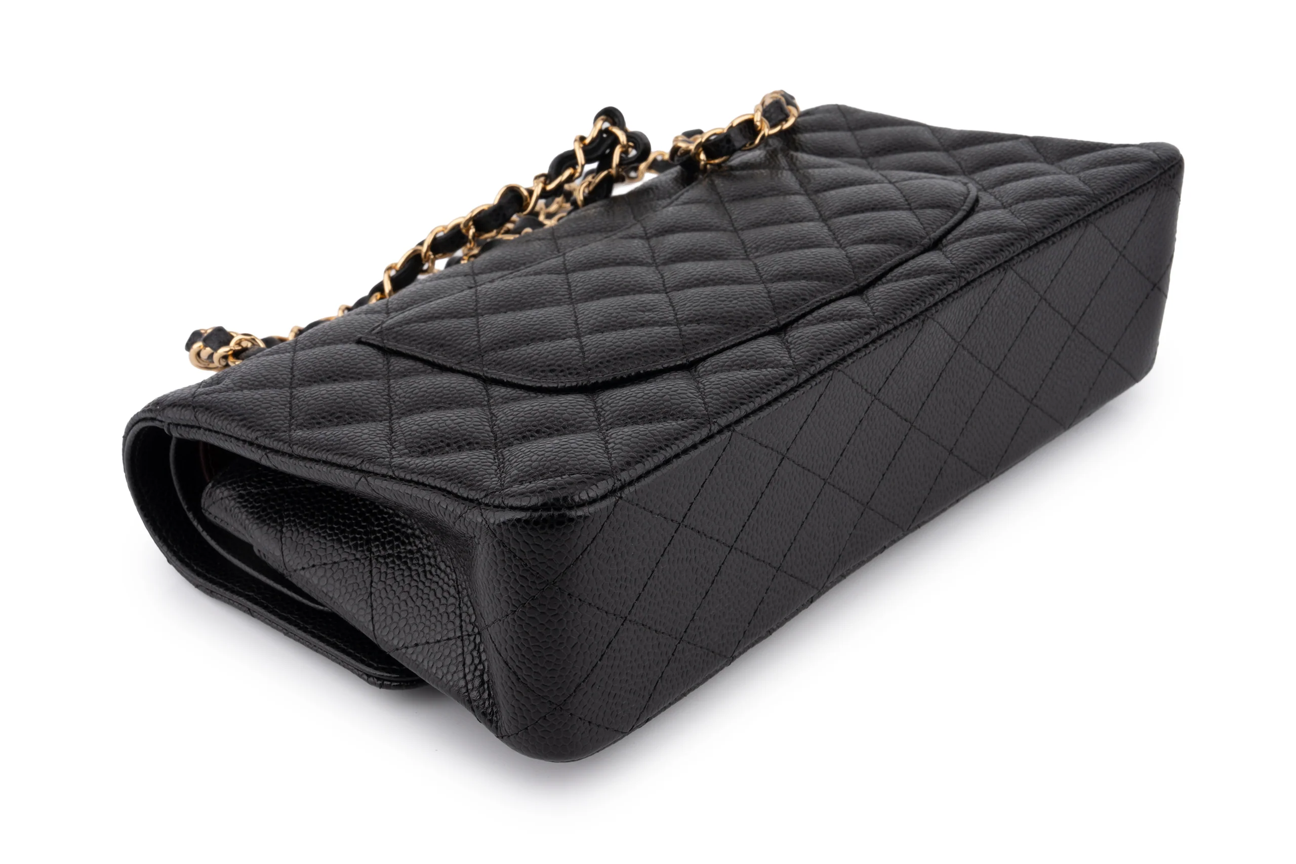 Chanel Classic Medium Double Flap	Caviar	Black	GHW - Image 12