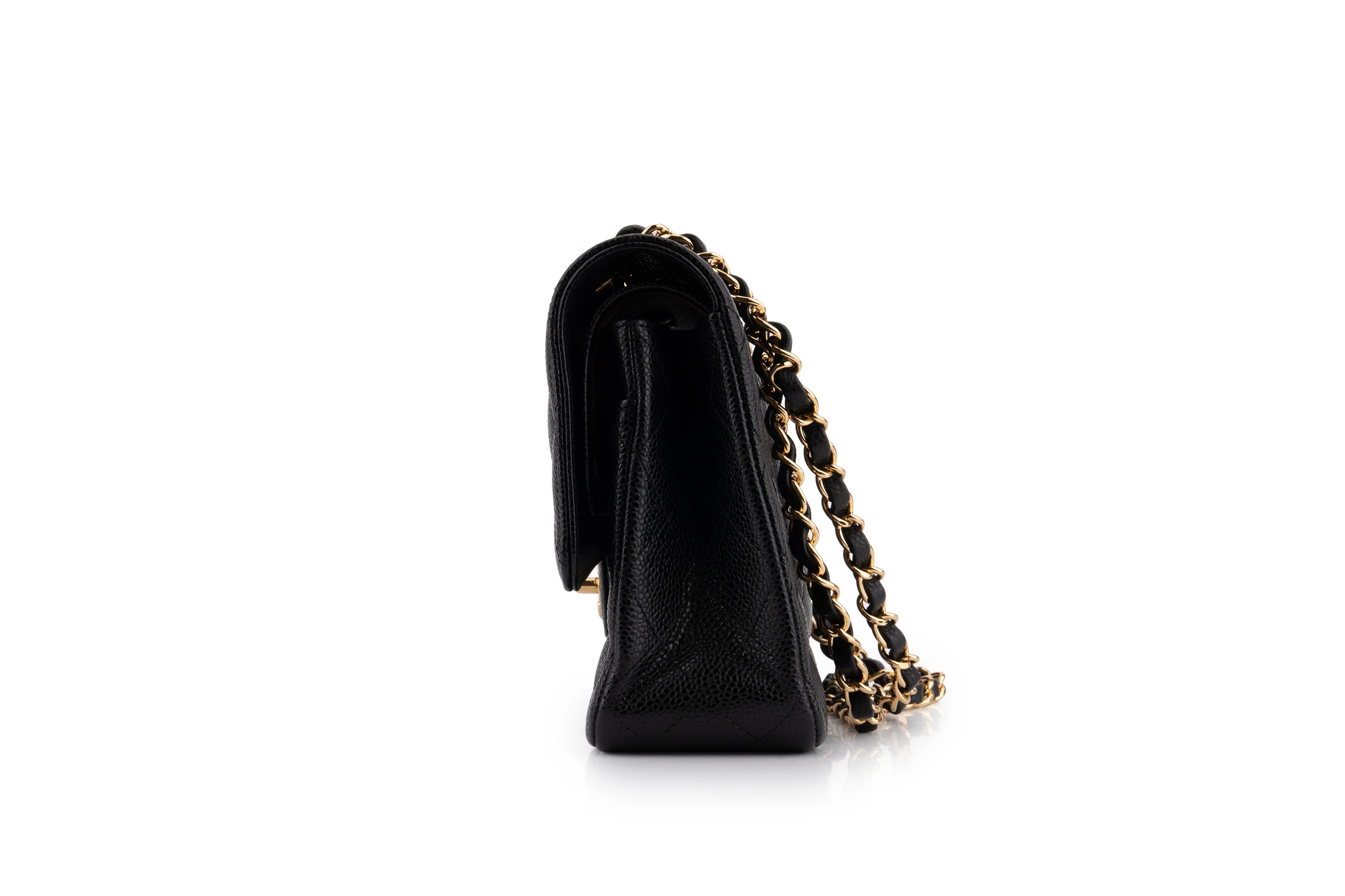 Chanel Classic Medium Double Flap	Caviar	Black	GHW - Image 4