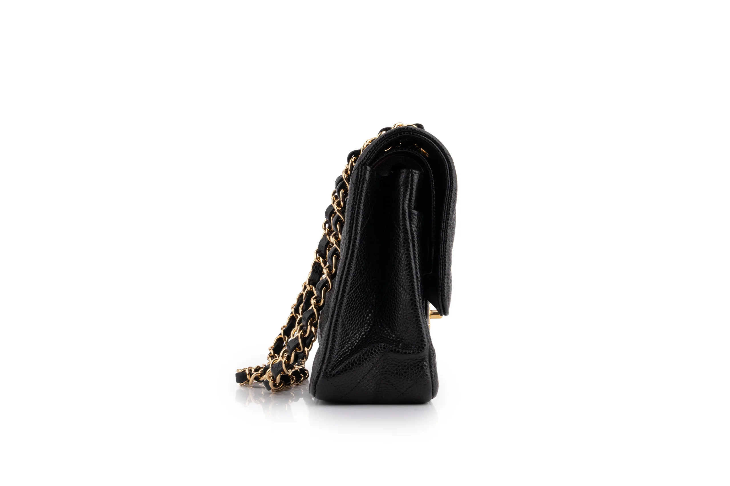 Chanel Classic Medium Double Flap	Caviar	Black	GHW - Image 6