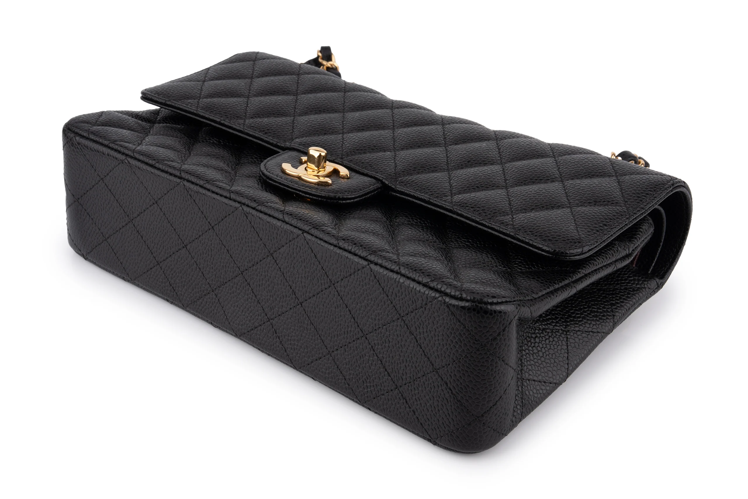 Chanel Classic Medium Double Flap	Caviar	Black	GHW - Image 9