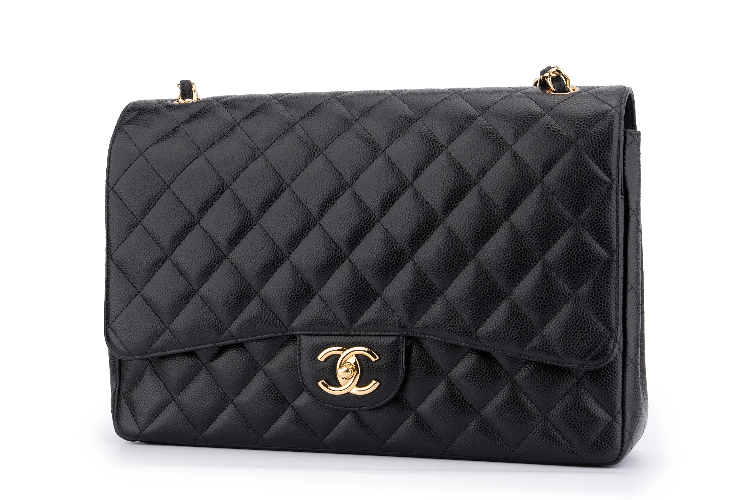 Chanel Flap Bag Maxi 	Caviar	Black	GHW - Image 2