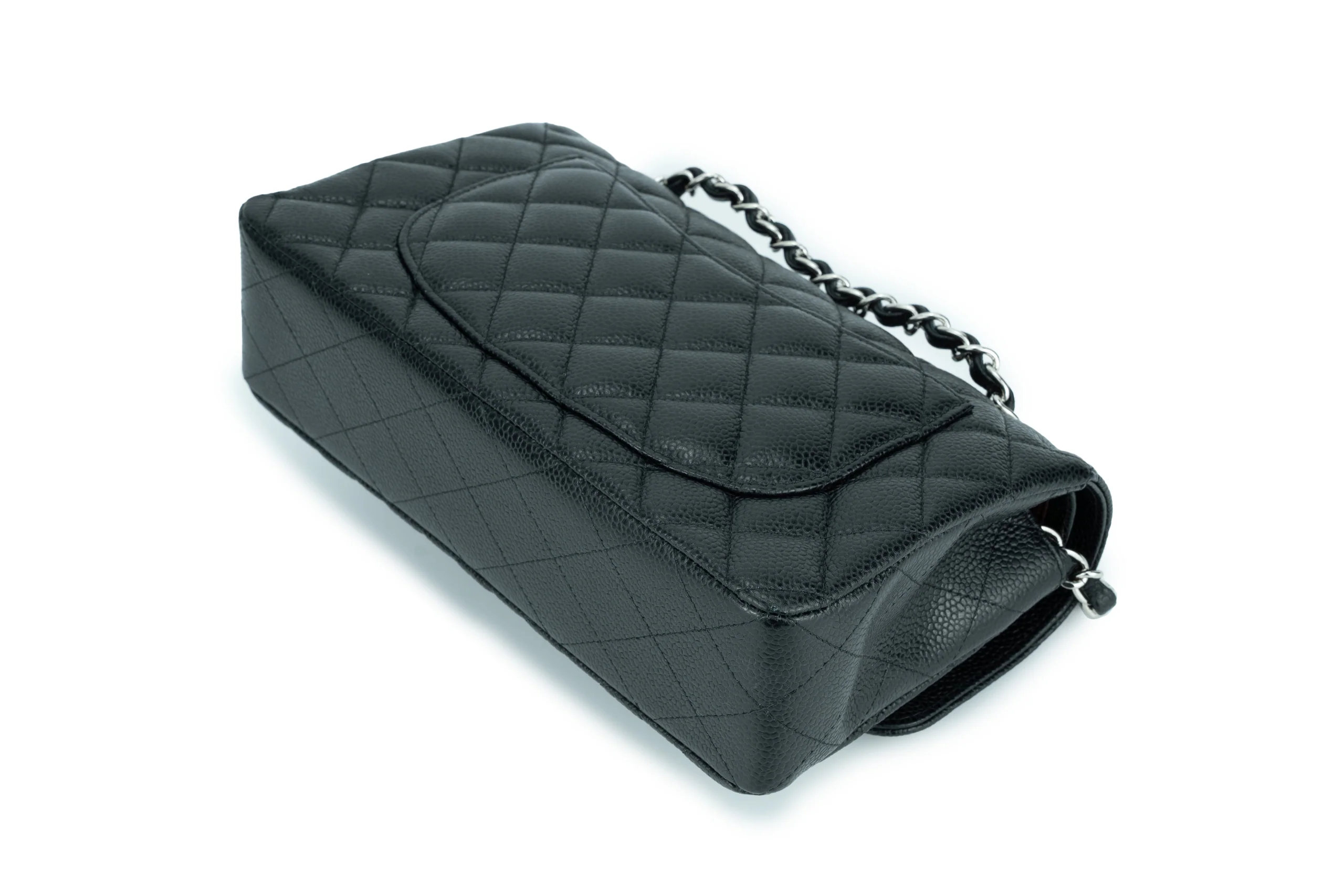 Chanel Flapbag Caviar Black SHW - Image 11