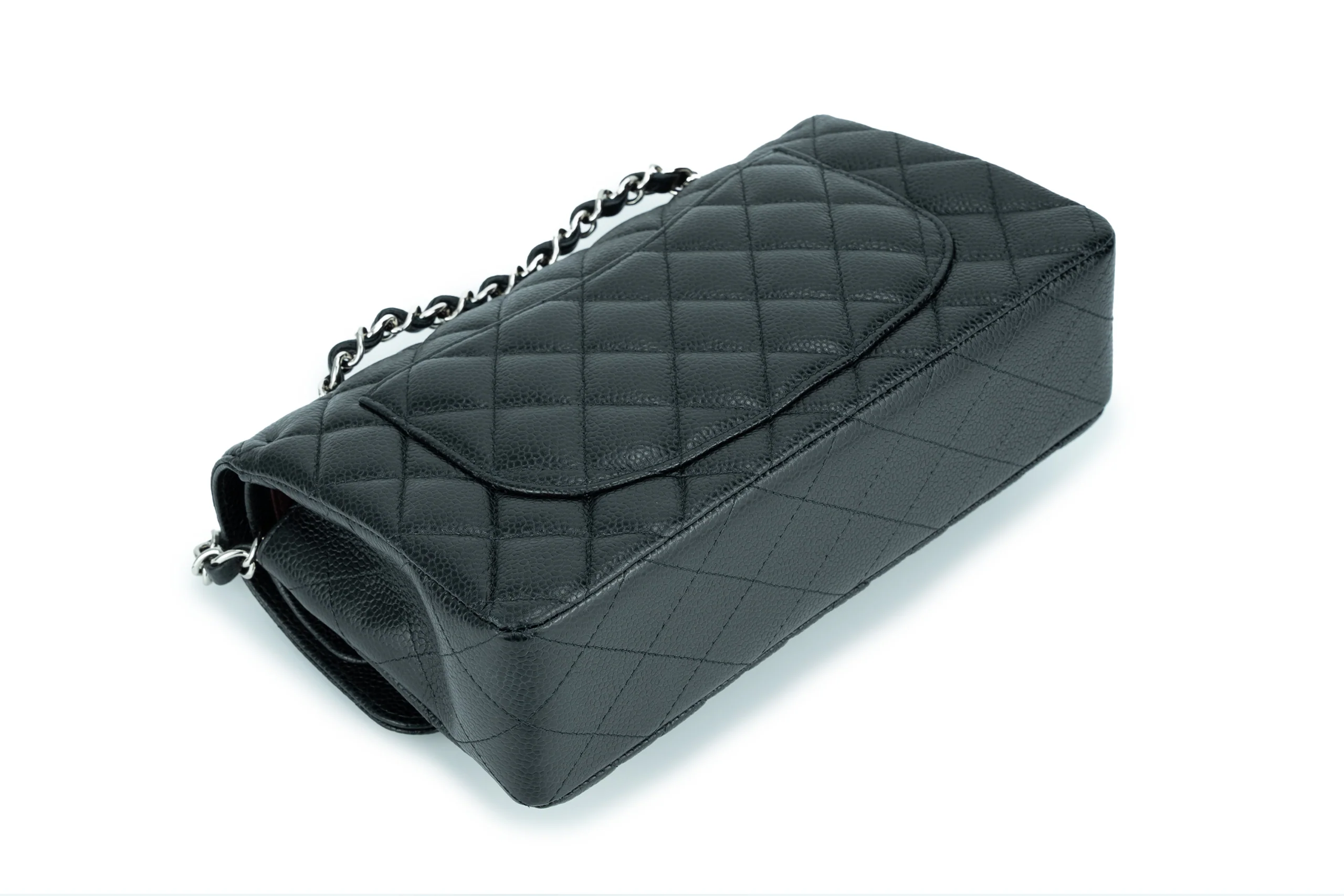 Chanel Flapbag Caviar Black SHW - Image 12