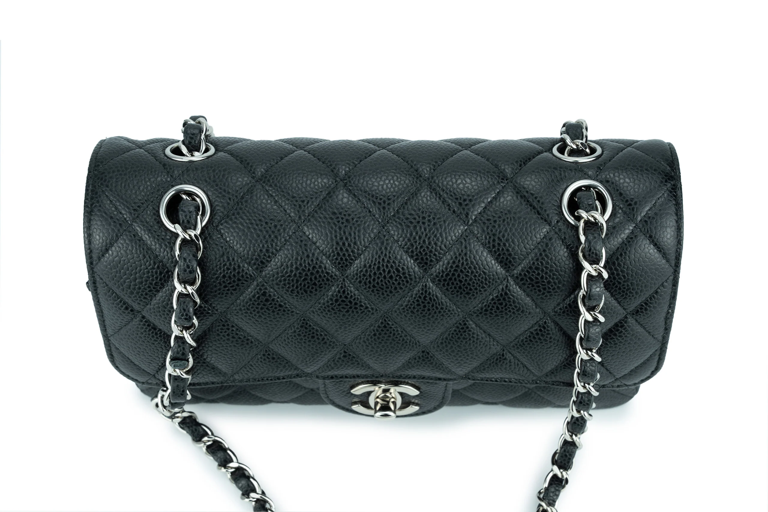 Chanel Flapbag Caviar Black SHW - Image 15