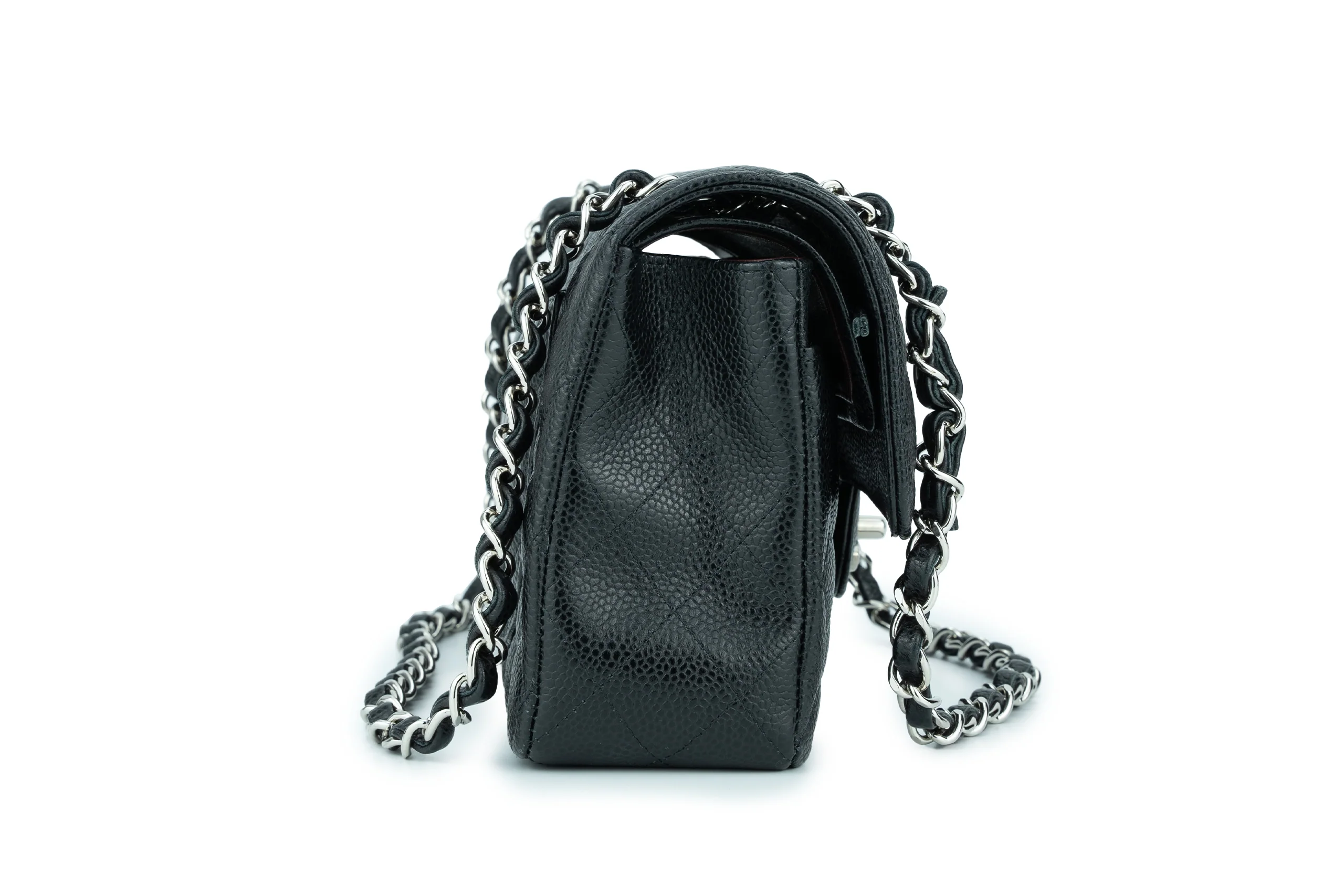 Chanel Flapbag Caviar Black SHW - Image 4