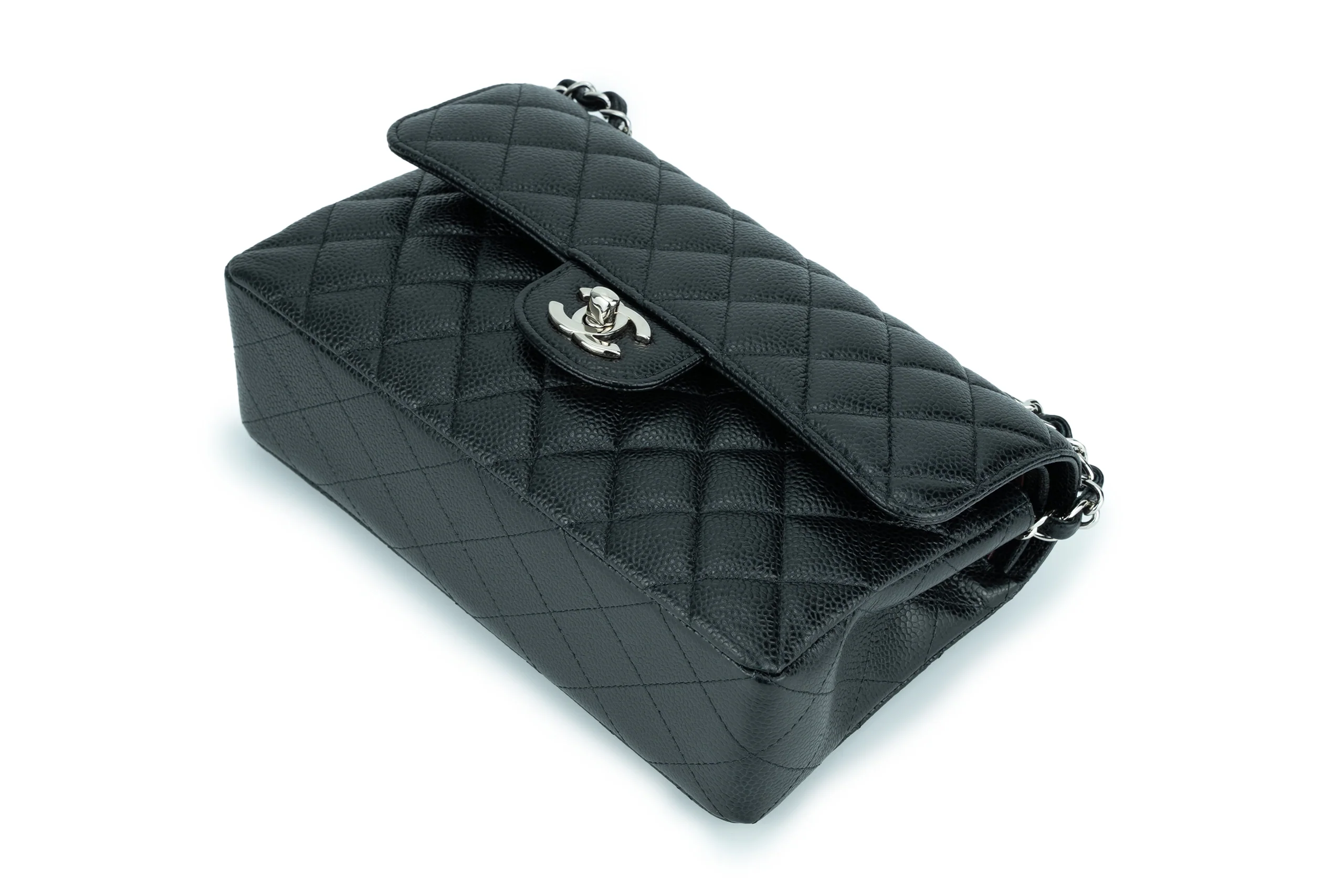 Chanel Flapbag Caviar Black SHW - Image 9