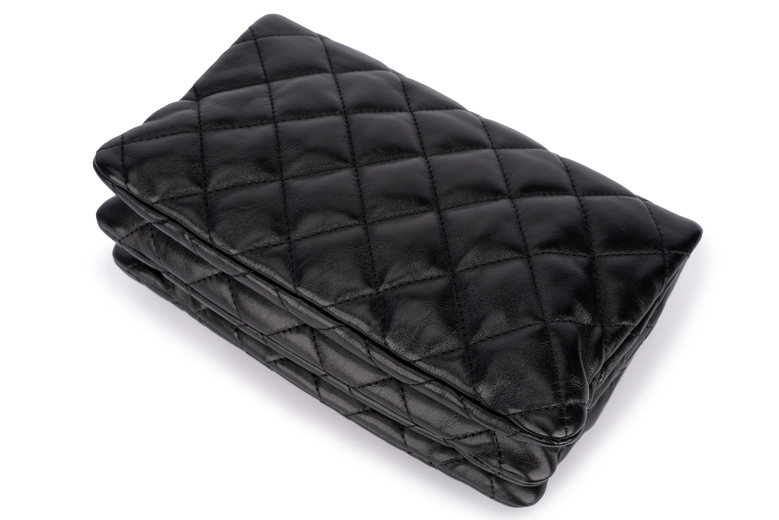 Chanel Accordion Crush Flap Black Lambskin GHW - Image 3