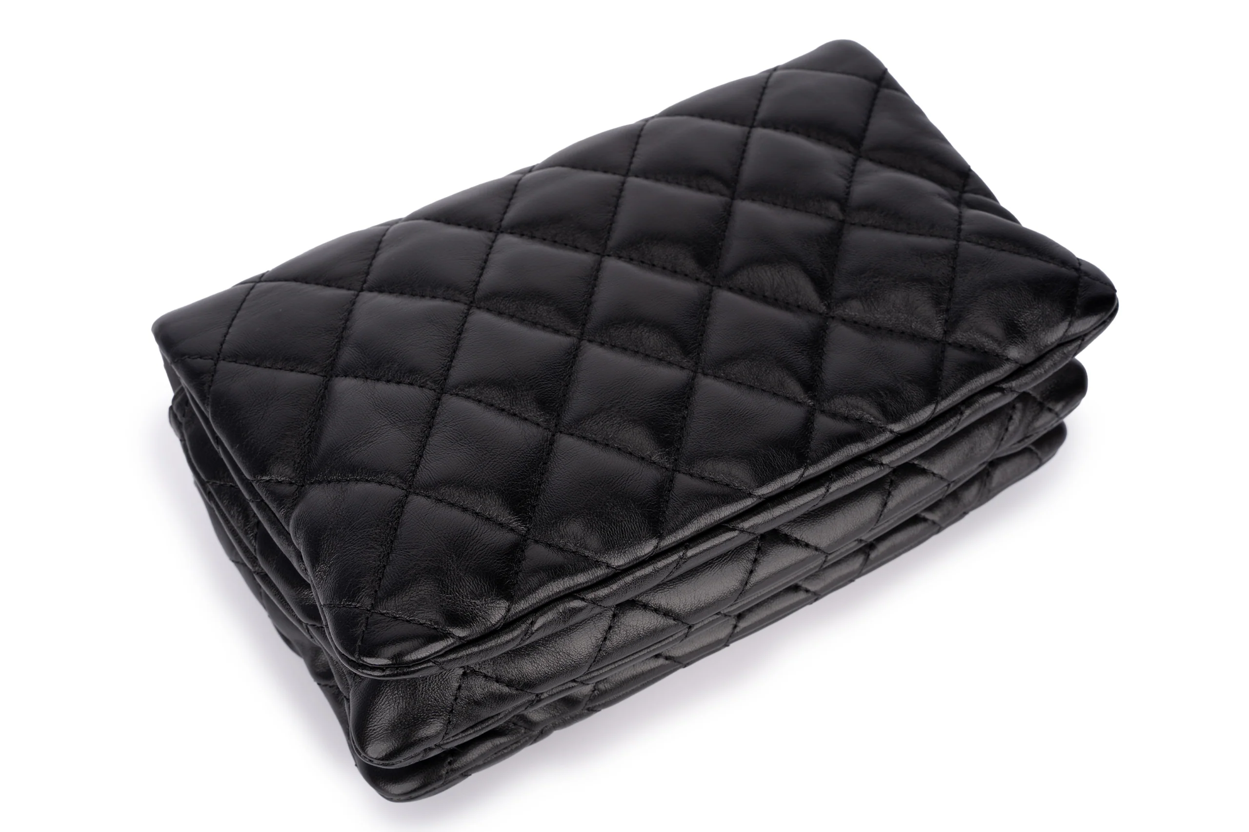 Chanel Accordion Crush Flap Black Lambskin GHW - Image 4