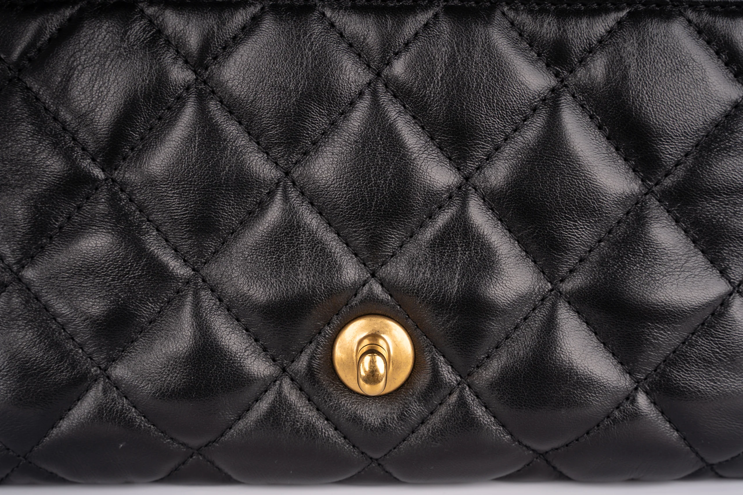 Chanel Accordion Crush Flap Black Lambskin GHW - Image 8