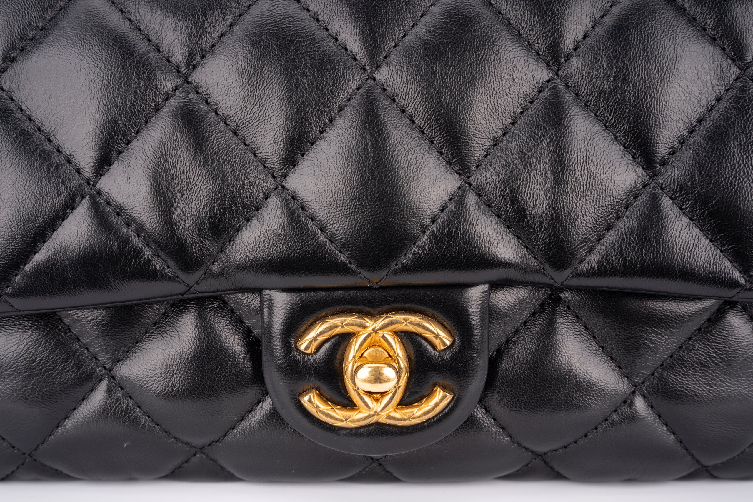Chanel Accordion Crush Flap Black Lambskin GHW - Image 9