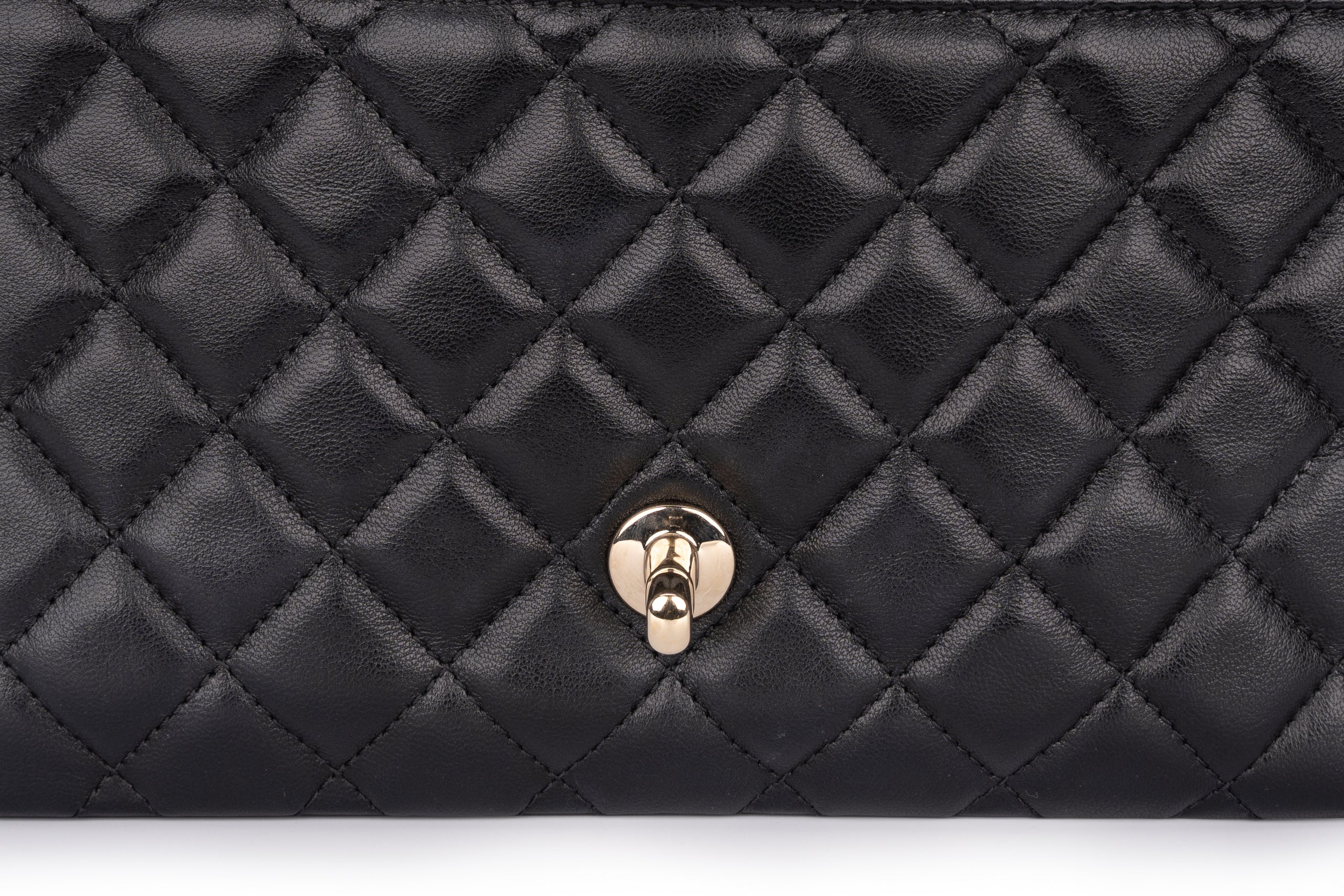 Chanel Flapbag With Handle Lambskin Black GHW - Image 10