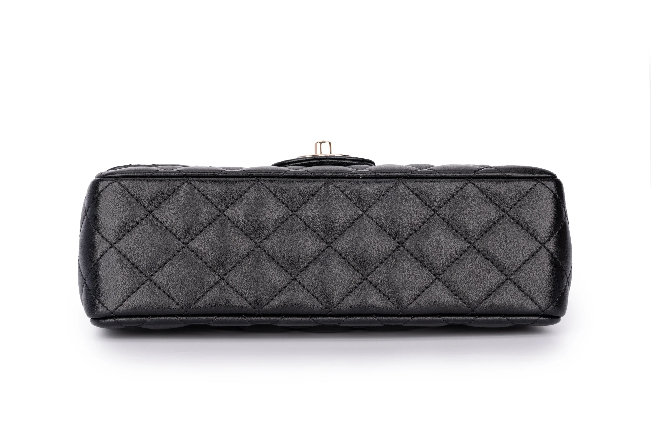 Chanel Flapbag With Handle Lambskin Black GHW - Image 12