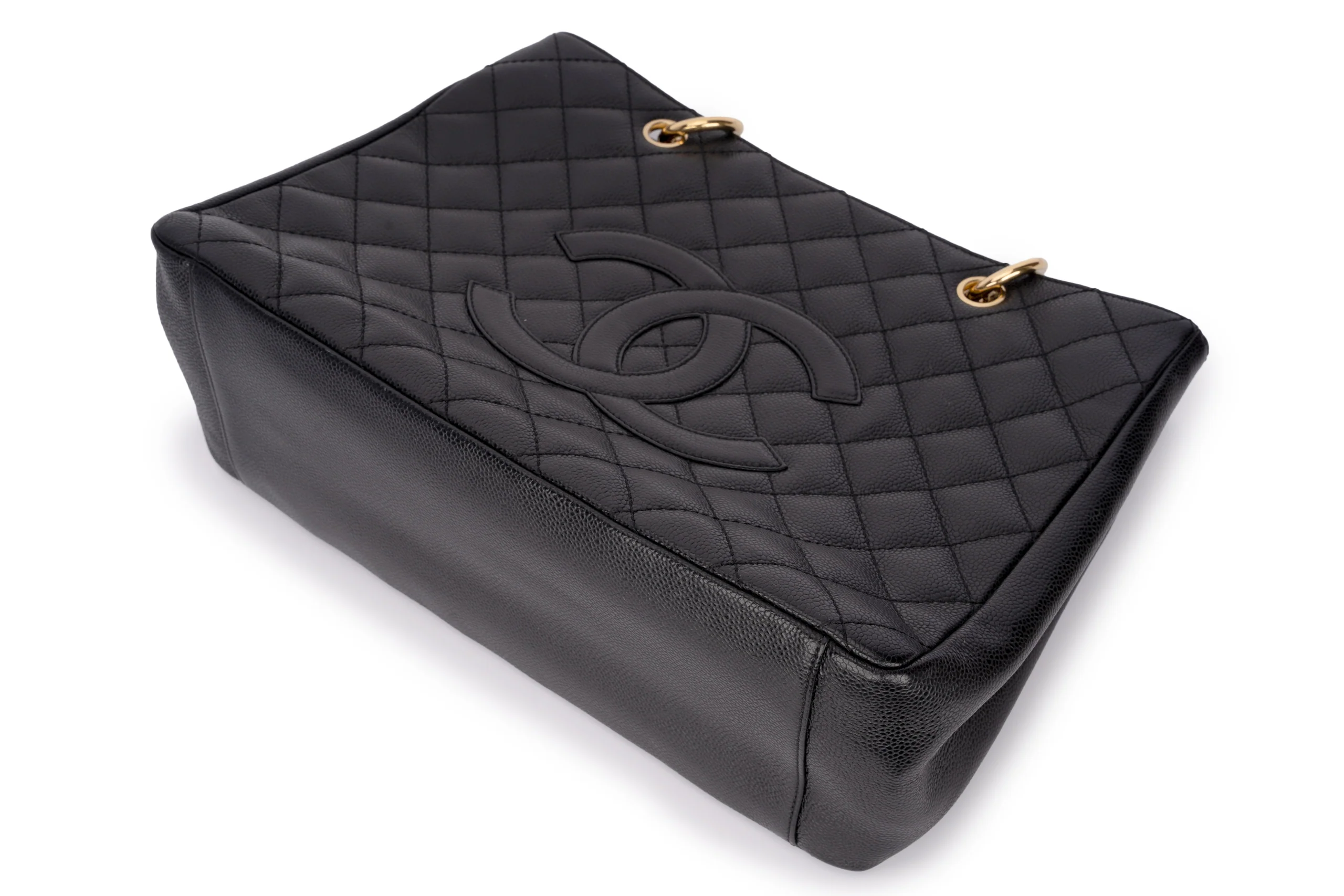 Chanel Grand Shopping Tote Bag Caviar Black GHW - Image 12