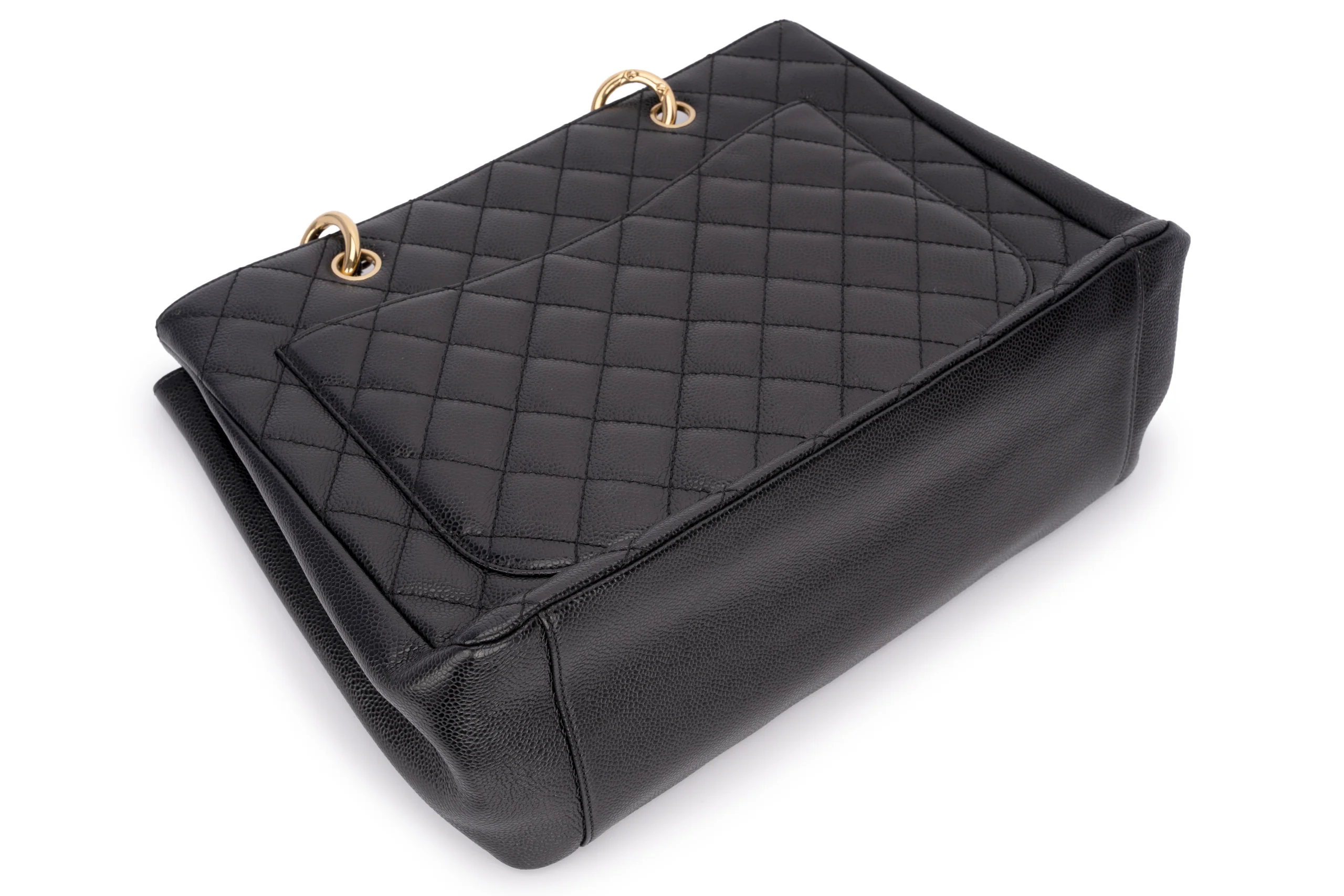 Chanel Grand Shopping Tote Bag Caviar Black GHW - Image 15
