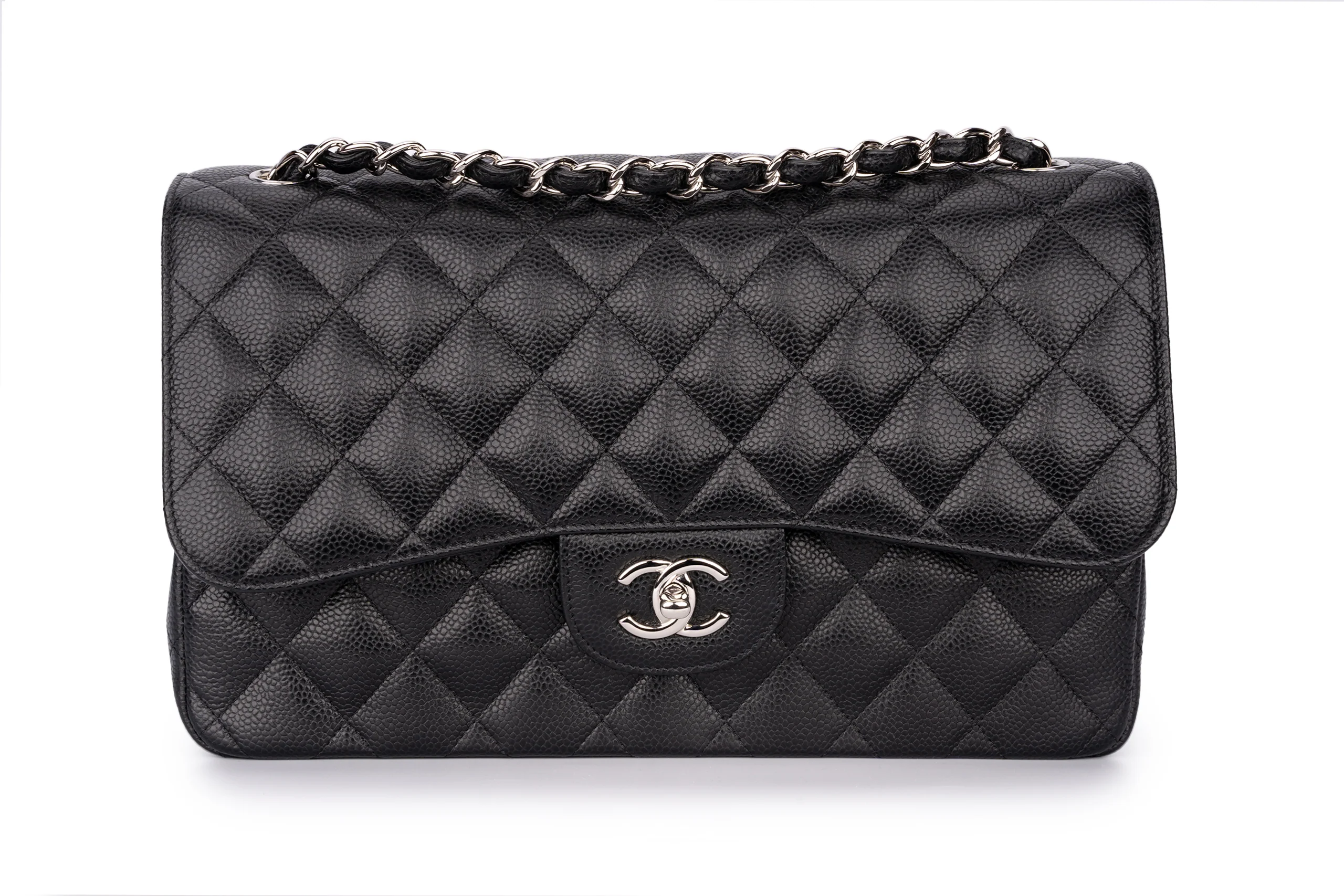 Chanel Jumbo Classic Flap Caviar Black SHW