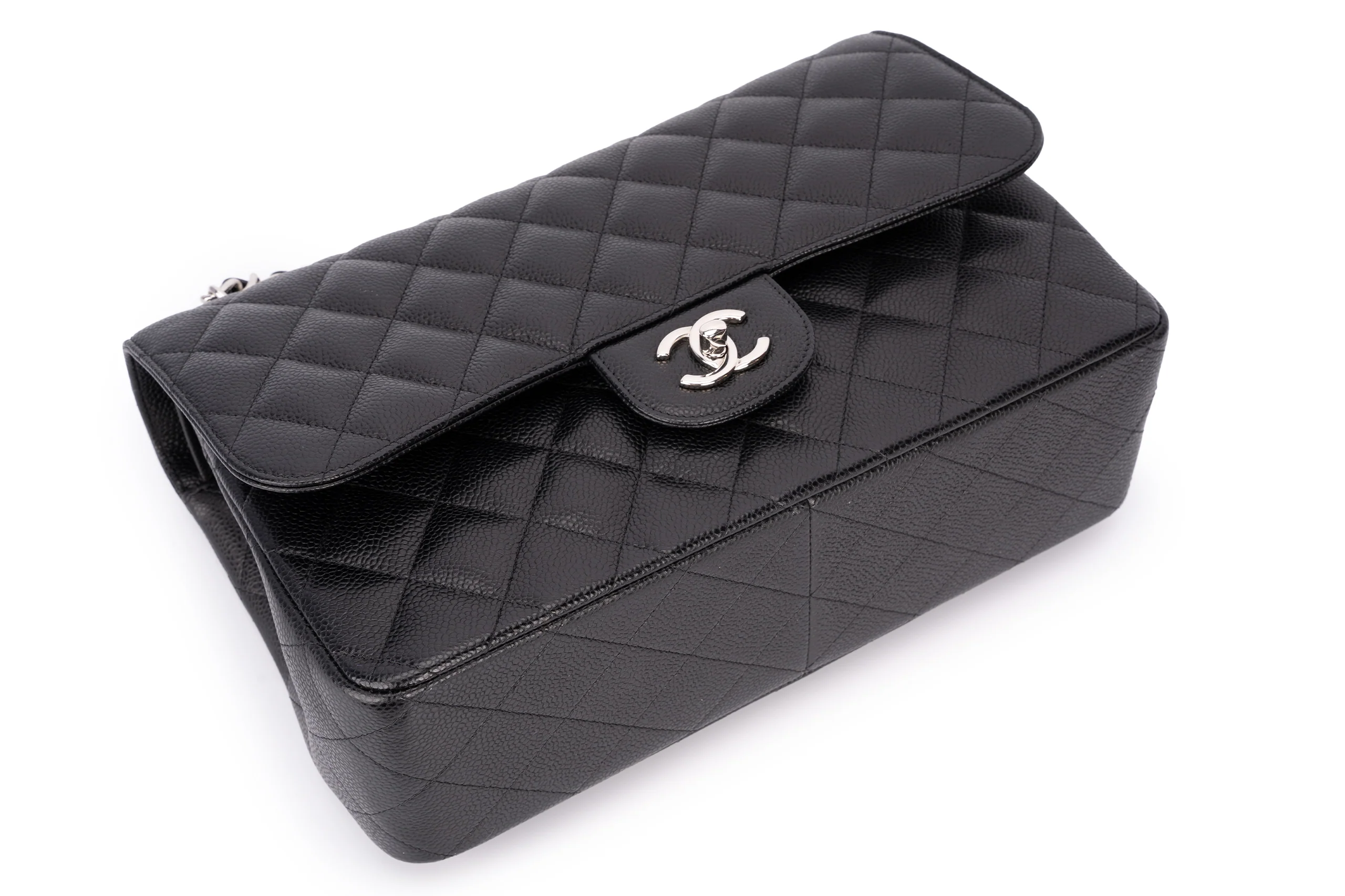Chanel Jumbo Classic Flap Caviar Black SHW - Image 6