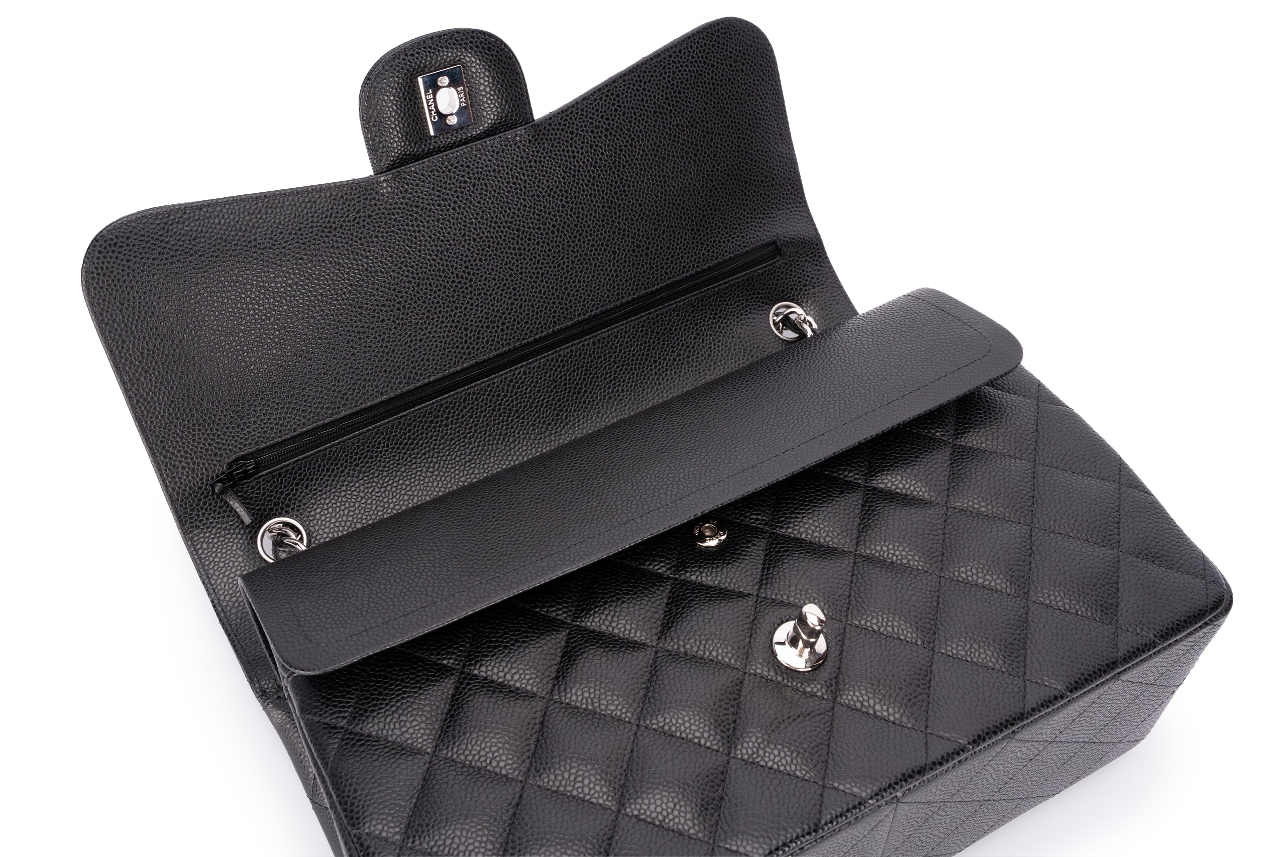 Chanel Jumbo Classic Flap Caviar Black SHW - Image 9