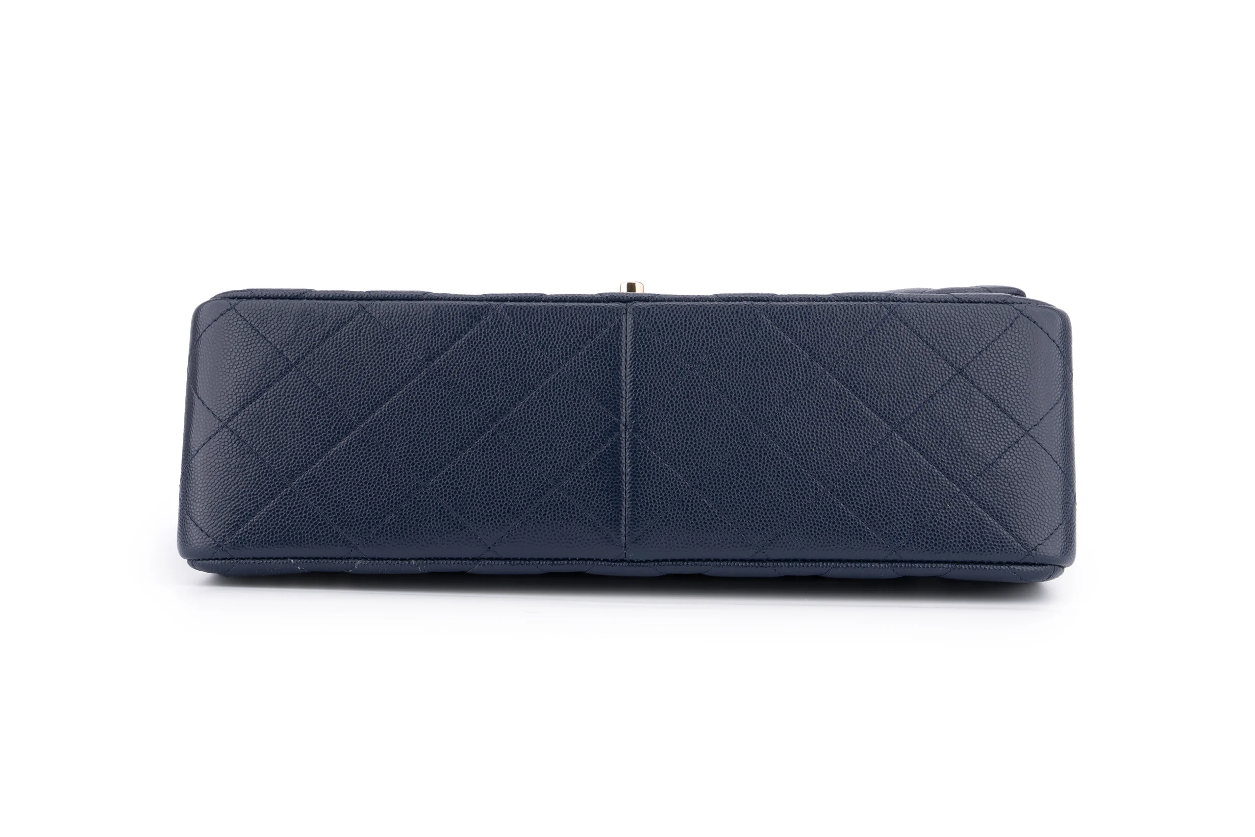 Chanel Jumbo Flap Bag Caviar Navy Blue	GHW - Image 6