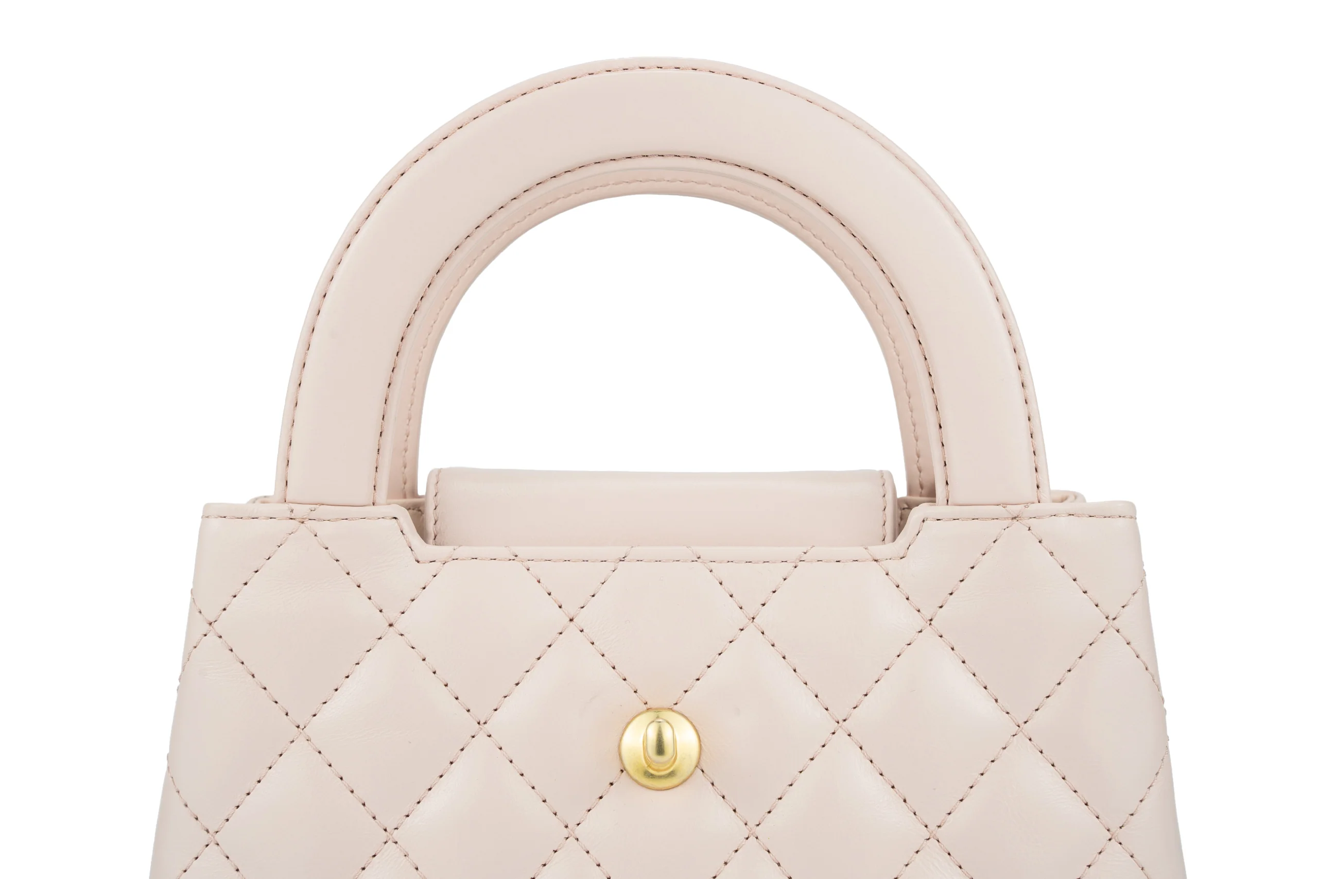 Chanel Kelly Small Shopping Bag Calfskin Light Pink GHW - Image 9