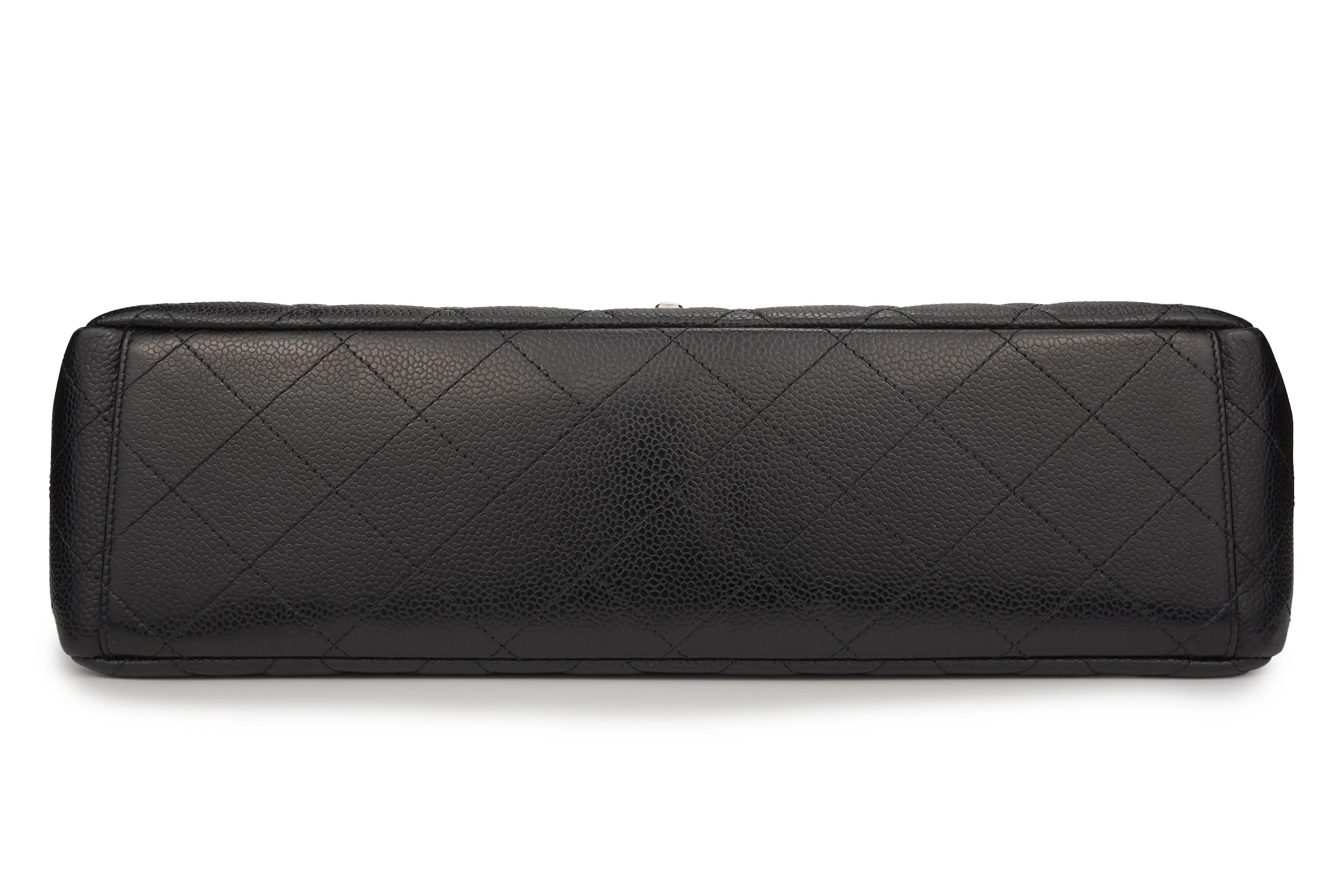 Chanel Maxi Classic Flap Caviar Black Champagne GHW - Image 6