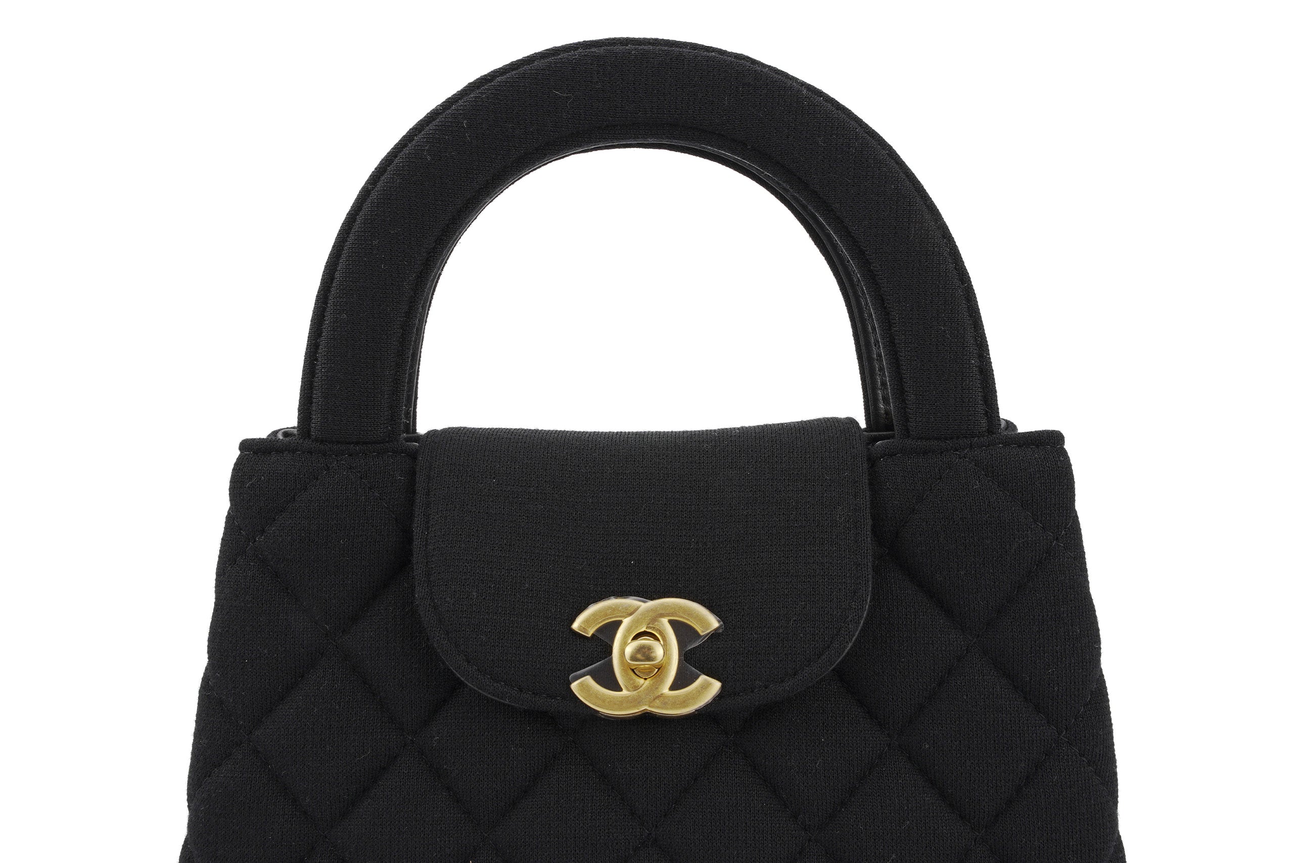 Chanel Mini Kelly Jersey Black BGHW