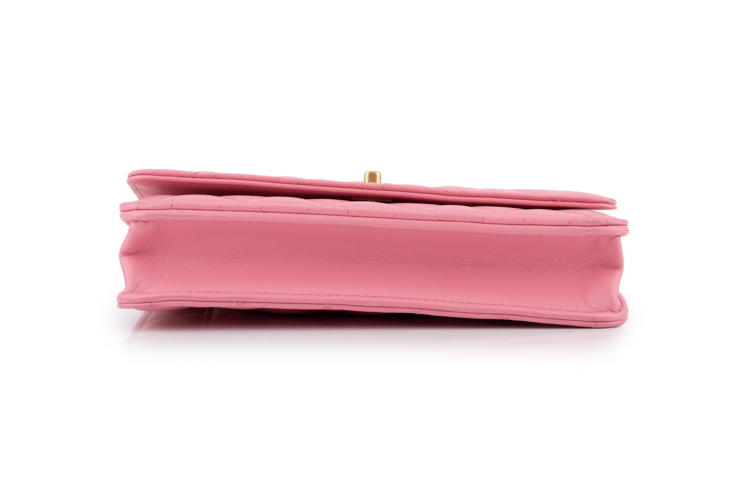 Chanel Quilted Top Handle WOC	Lambskin	Pink	GHW - Image 6