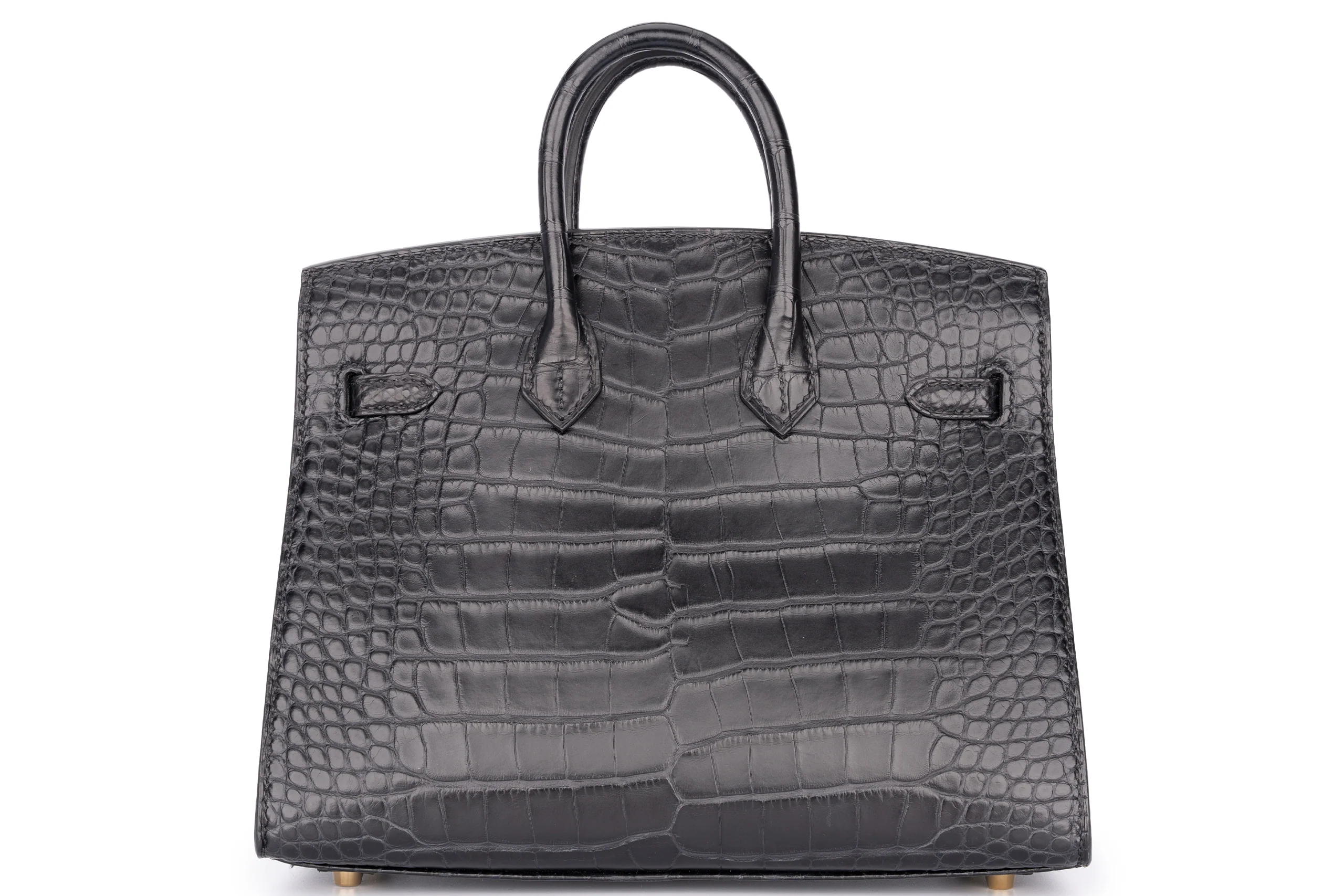 Hermès Birkin 20 Exotic Matte Alligator Noir GHW - Image 4