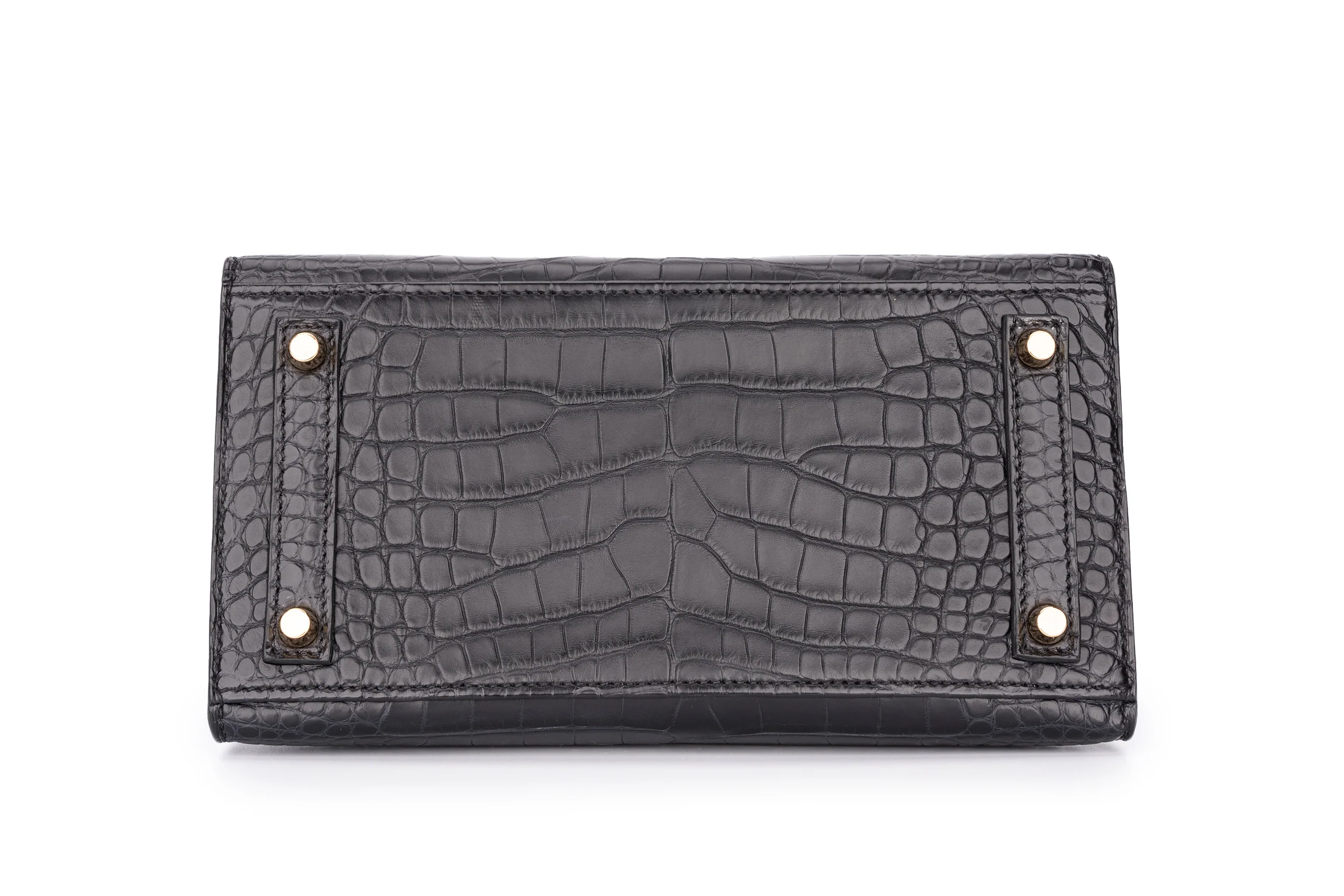 Hermès Birkin 20 Exotic Matte Alligator Noir GHW - Image 6