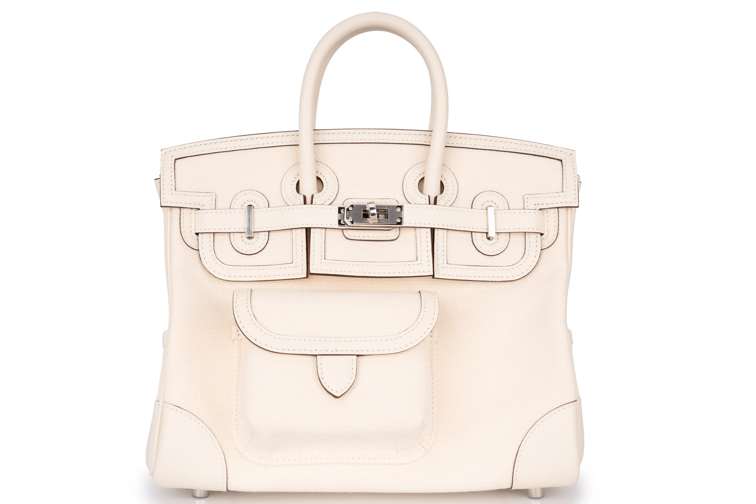 Hermès Birkin 25 Cargo Nata Swift PHW