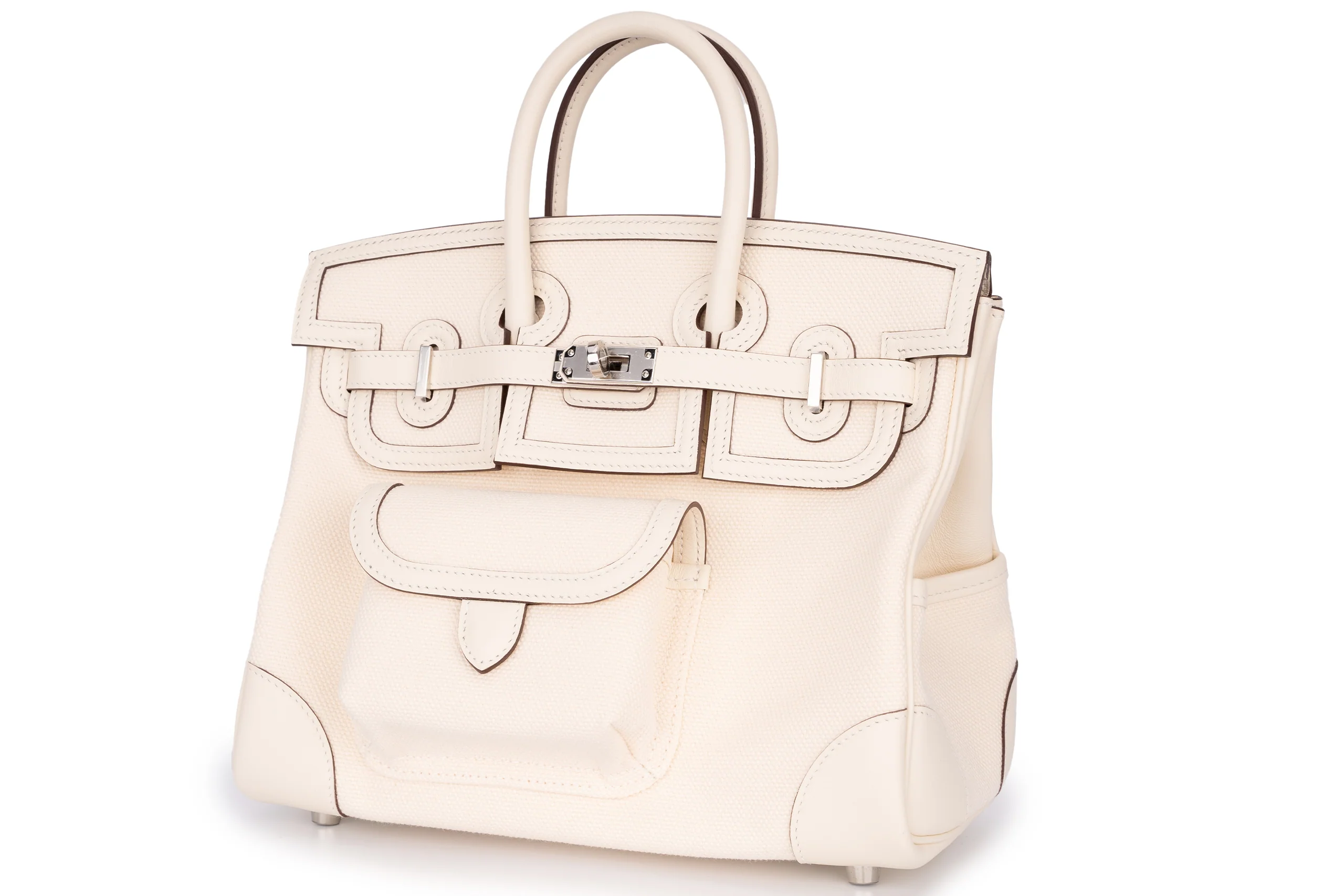 Hermès Birkin 25 Cargo Nata Swift PHW - Image 2