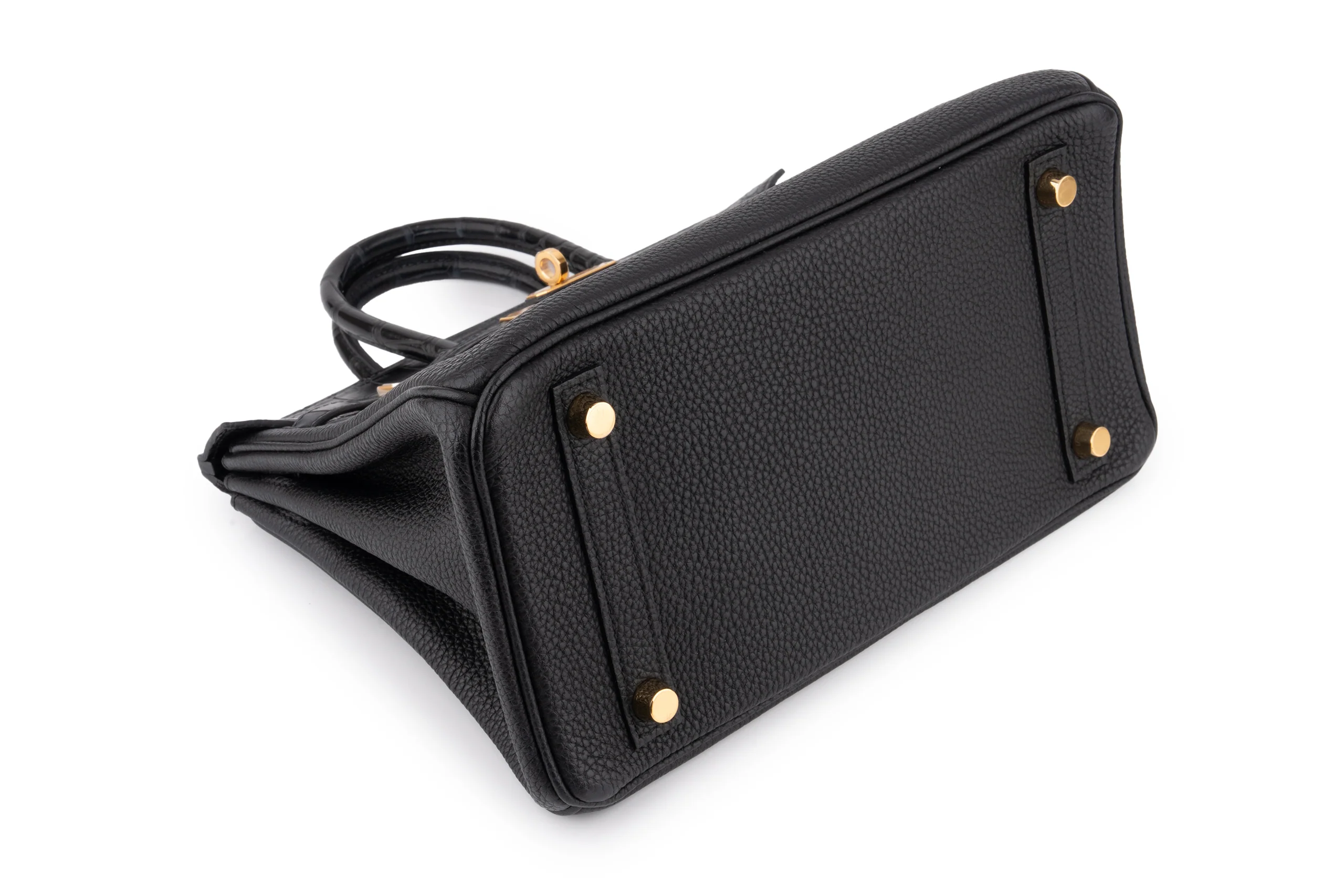 Hermès Birkin 25	Croc Touch	Togo	Noir	GHW - Image 11