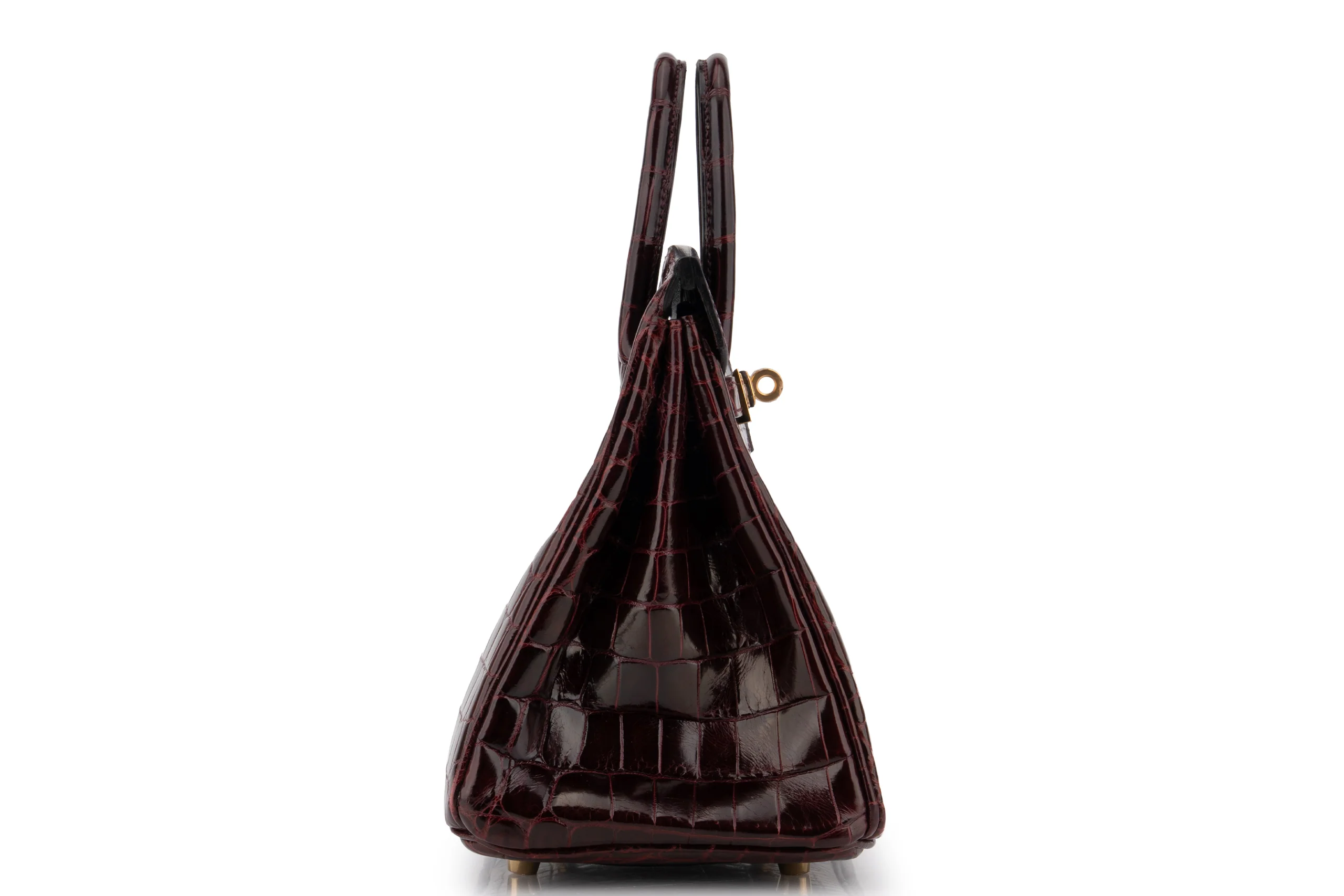 Hermès Birkin 25  Crocodile Niloticus Bordeaux GHW - Image 5