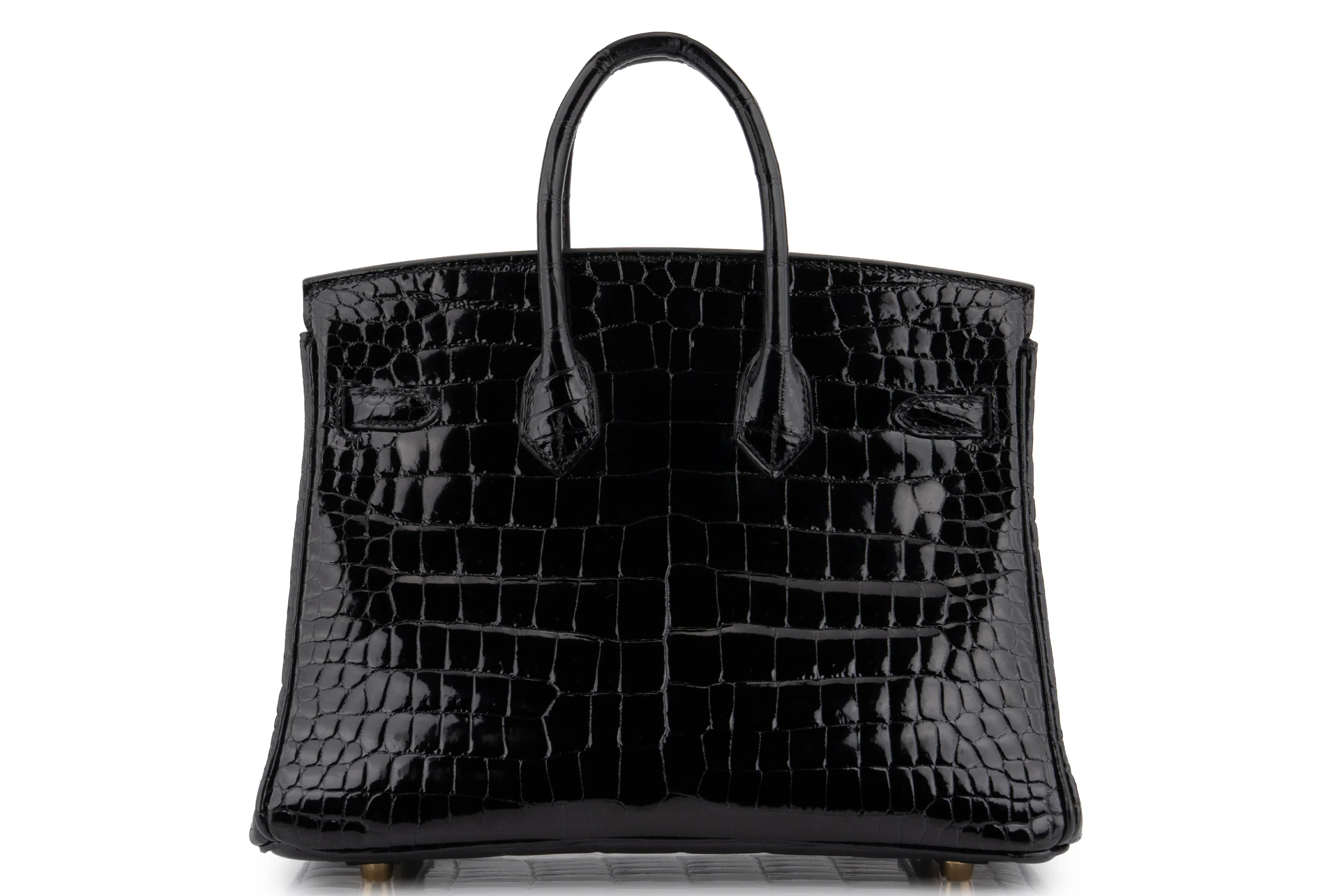 Hermès Birkin 25 Crocodile Porosus Noir GHW - Image 4