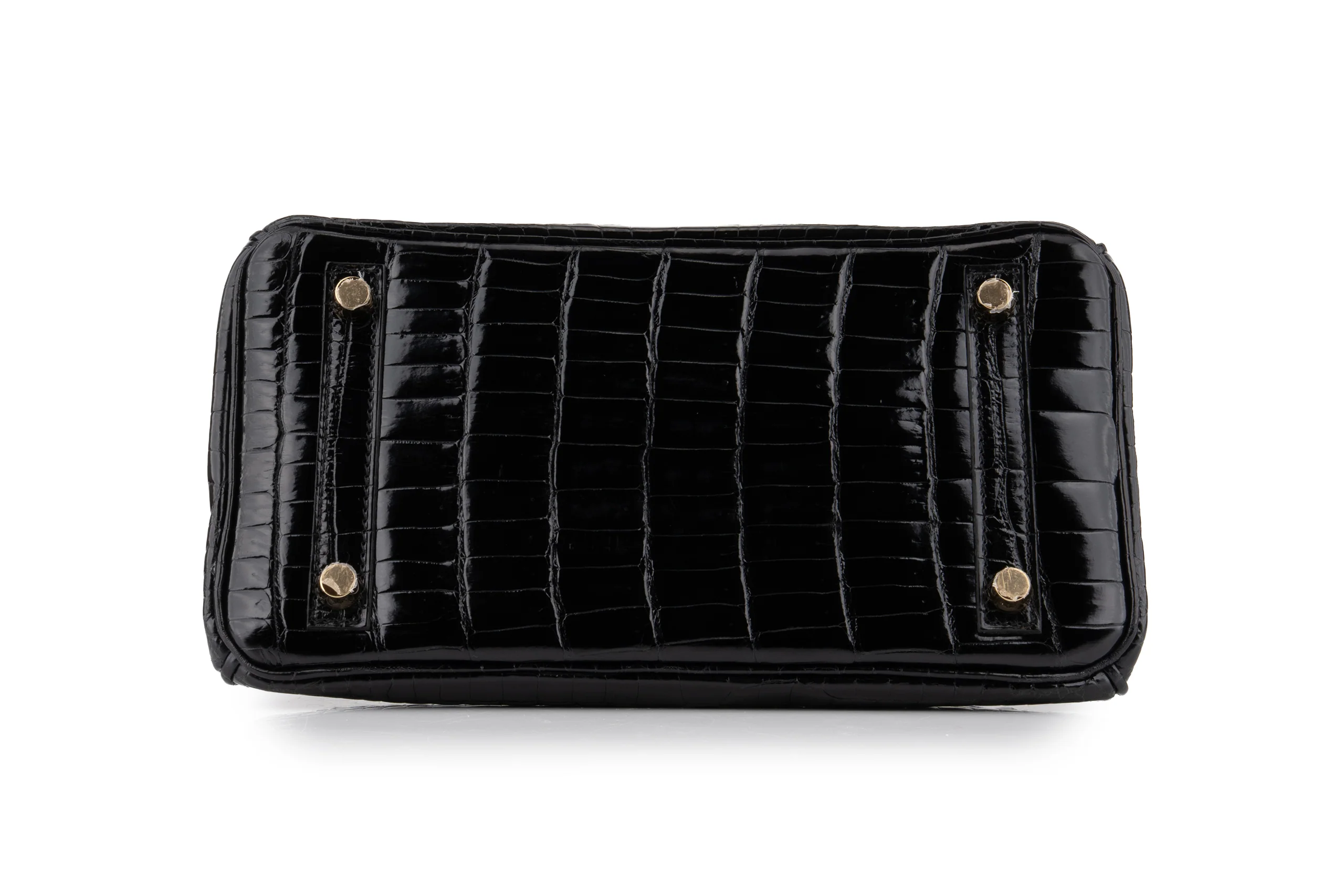 Hermès Birkin 25 Crocodile Porosus Noir GHW - Image 6