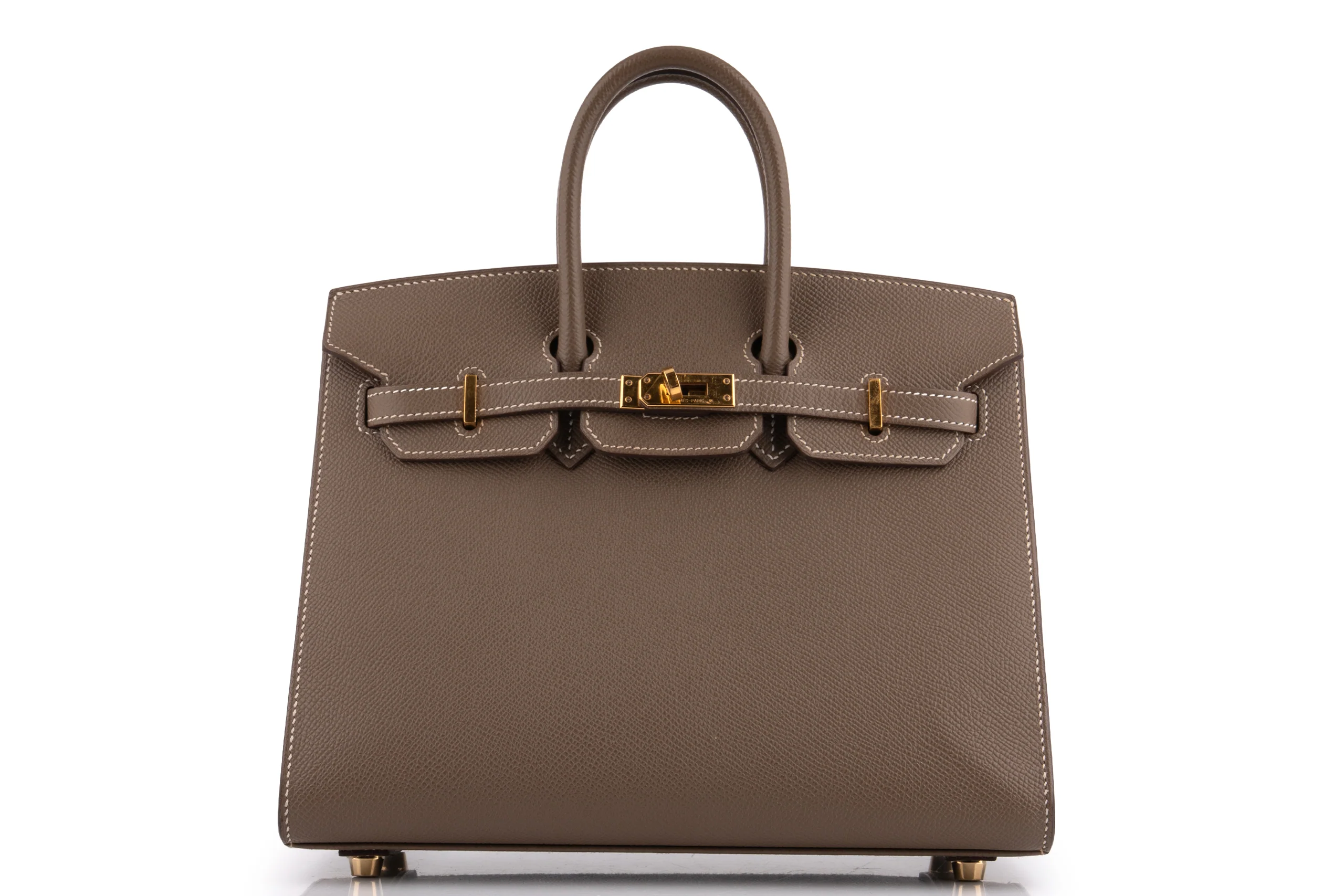 Hermès Birkin 25	Sellier	Epsom 	Etoupe 	GHW