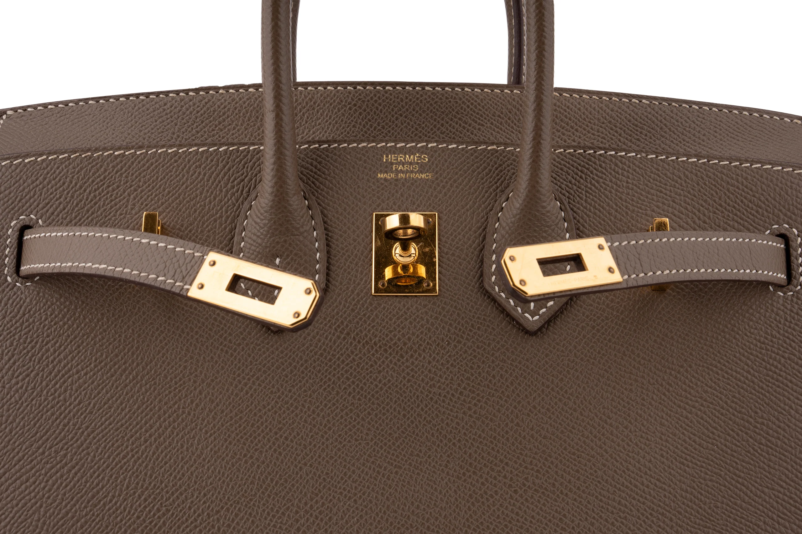 Hermès Birkin 25	Sellier	Epsom 	Etoupe 	GHW - Image 8