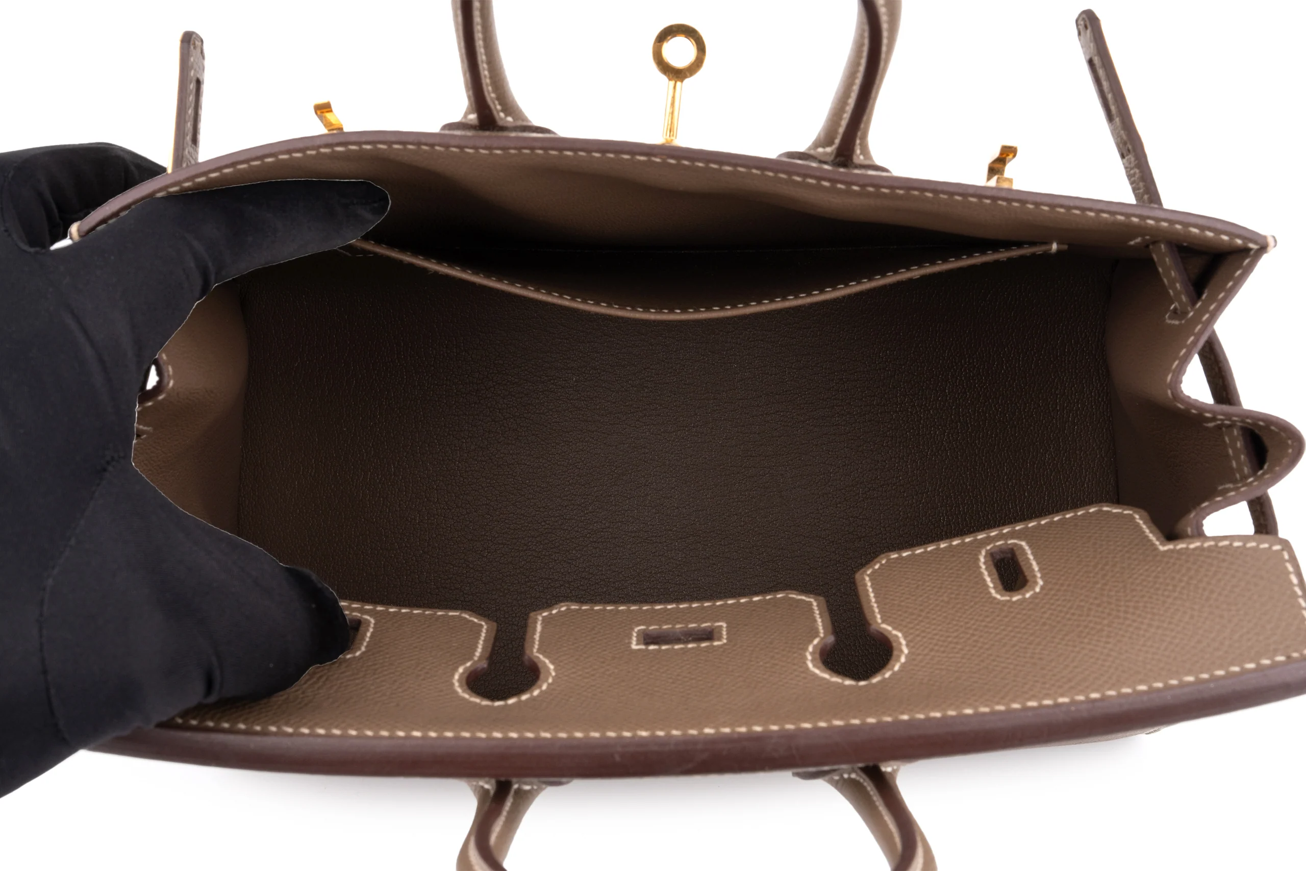 Hermès Birkin 25	Sellier	Epsom 	Etoupe 	GHW - Image 9