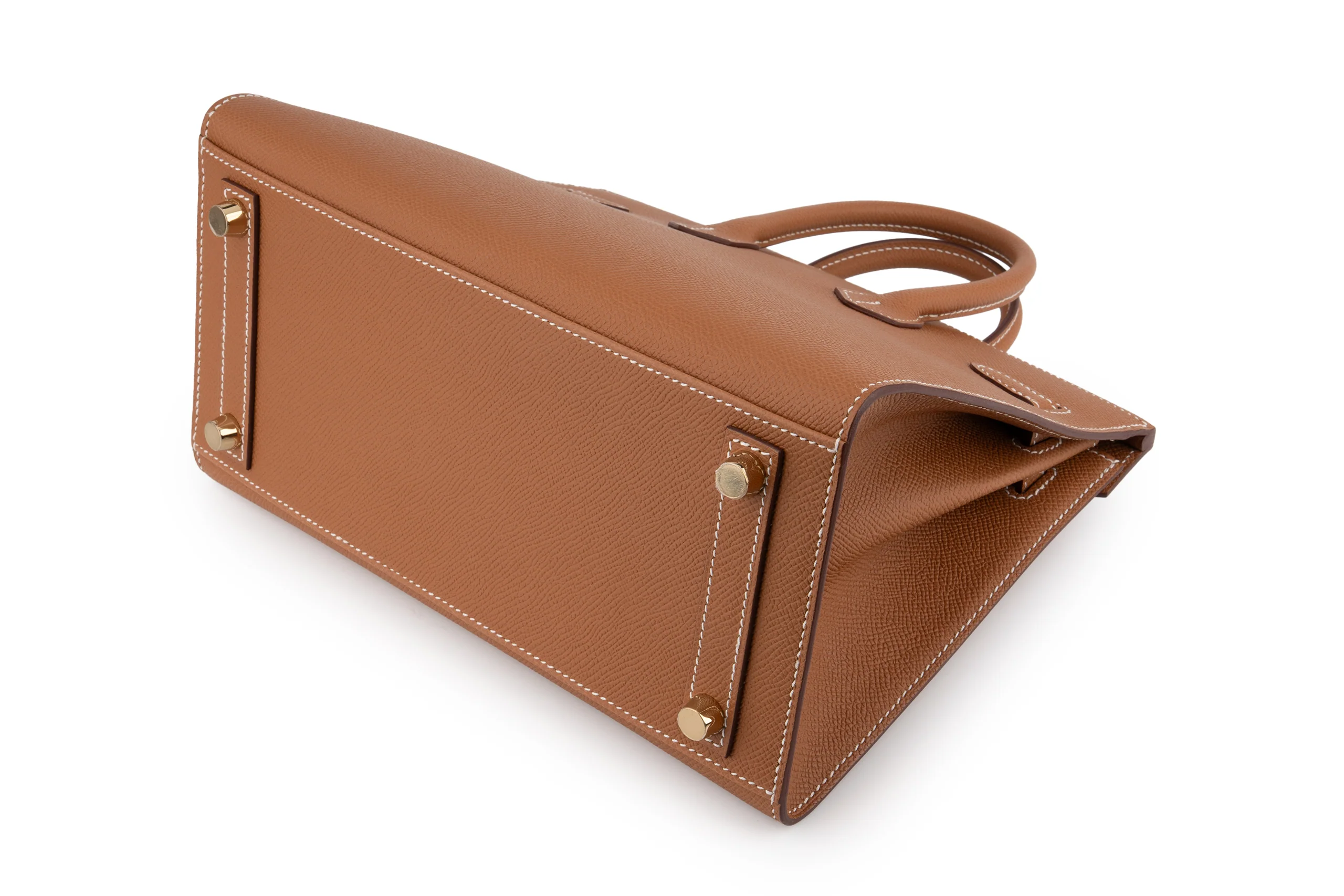 Hermès Birkin 25 	Sellier Epsom 	Gold 	GHW - Image 10