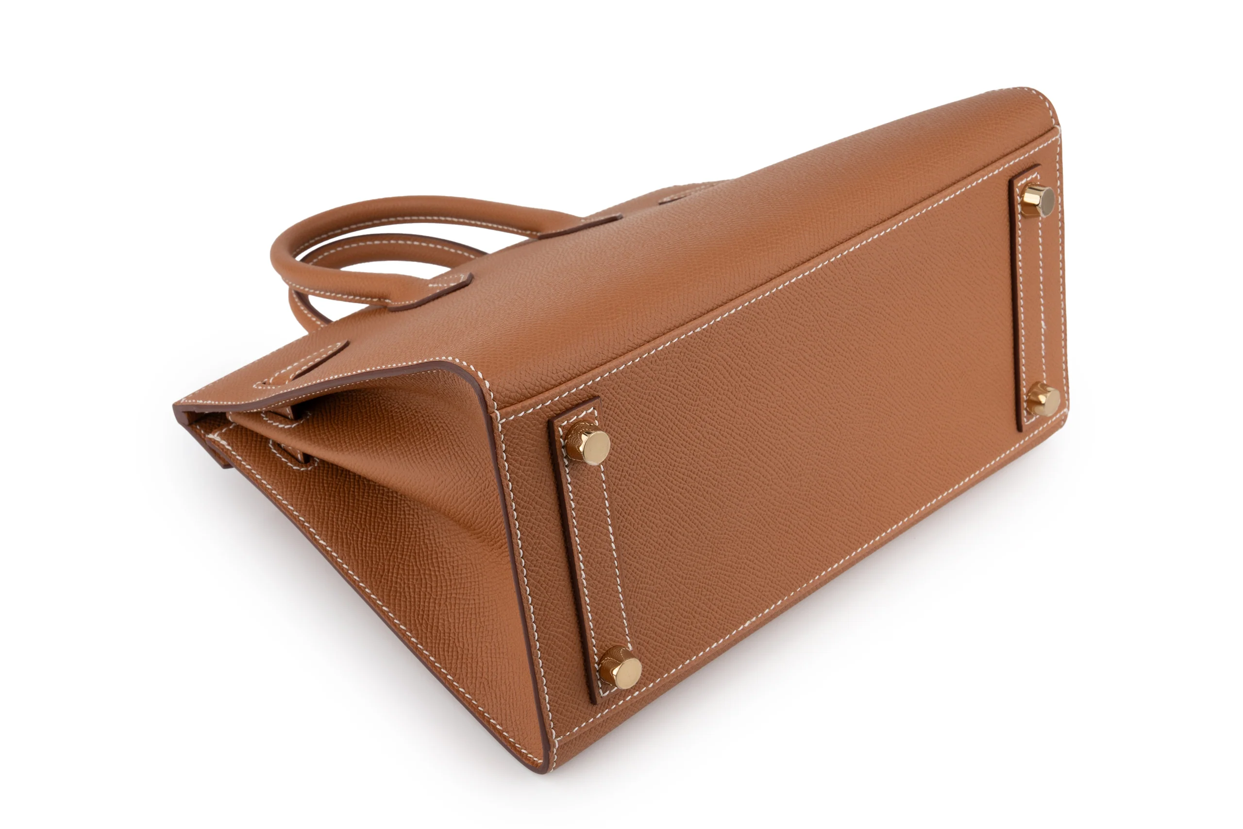 Hermès Birkin 25 	Sellier Epsom 	Gold 	GHW - Image 11