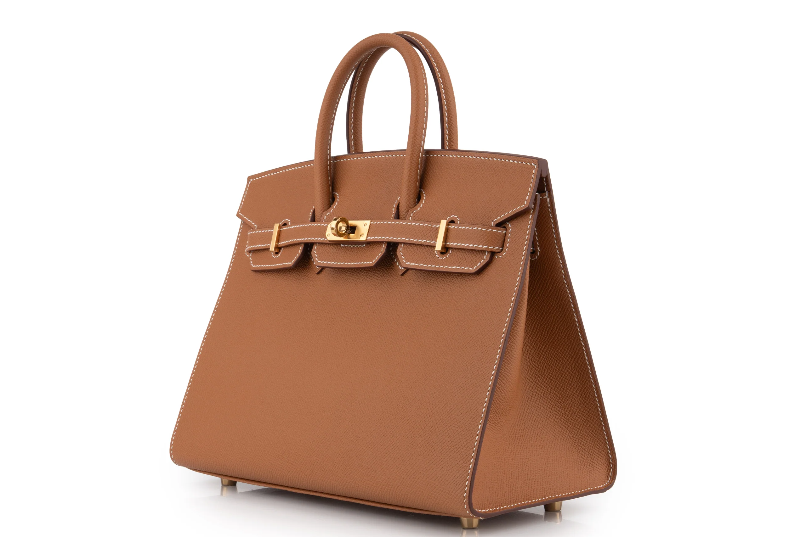 Hermès Birkin 25 	Sellier Epsom 	Gold 	GHW - Image 2