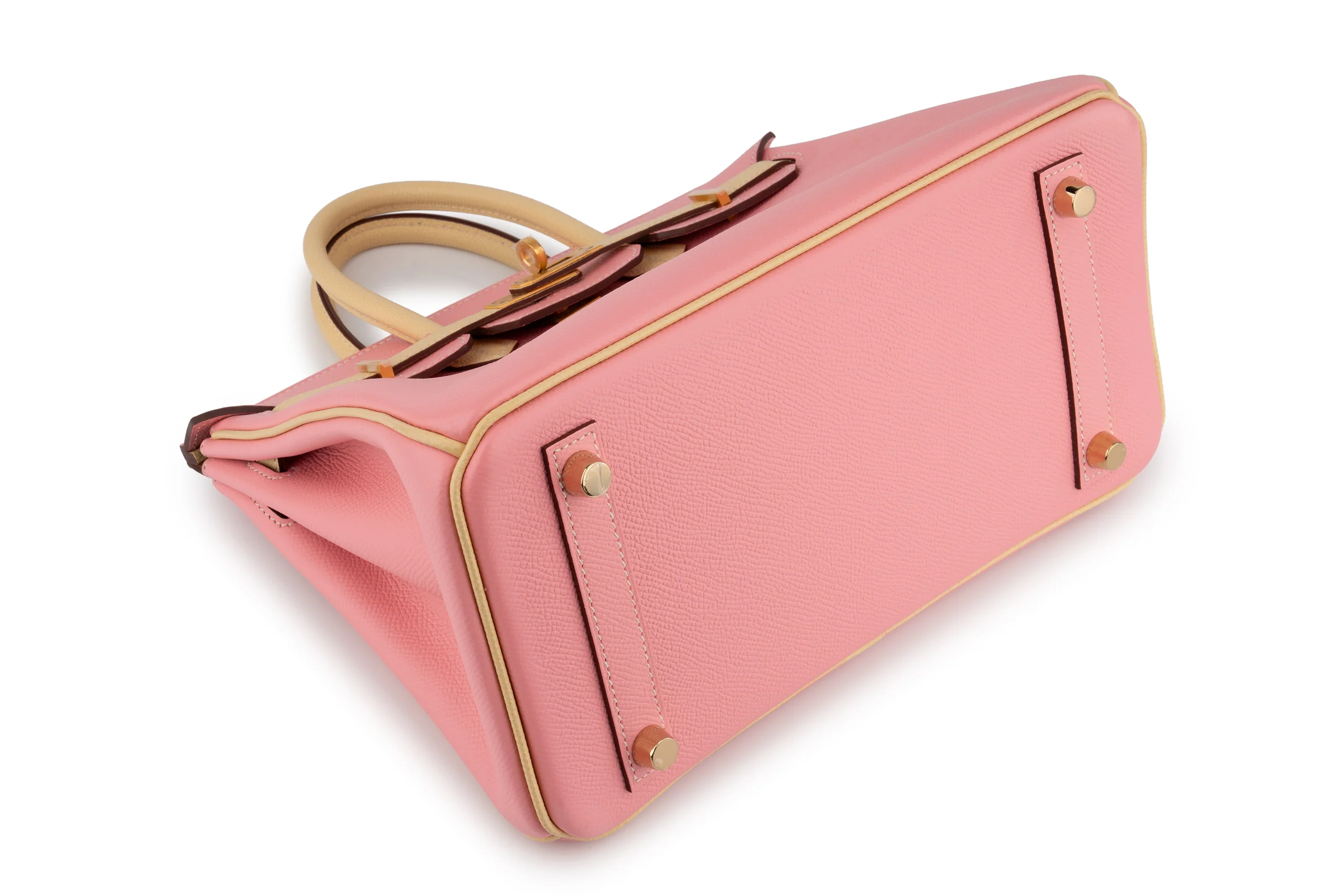 Hermès Birkin 25 Epsom Rose Confetti / Jaune Poussin BGHW - Image 10