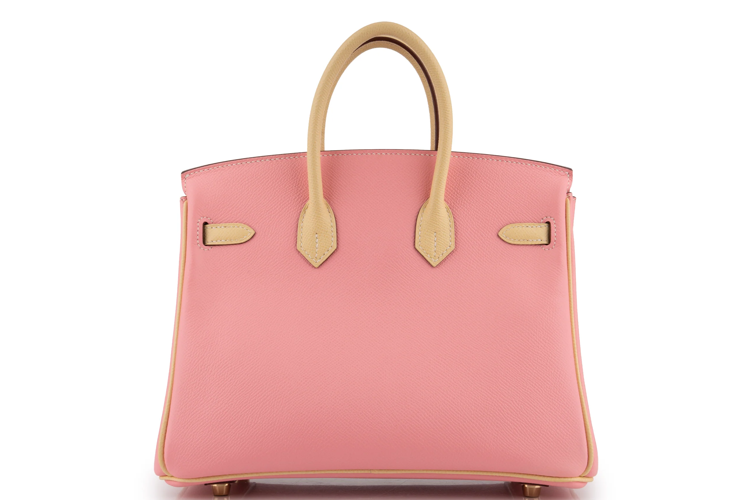 Hermès Birkin 25 Epsom Rose Confetti / Jaune Poussin BGHW - Image 3